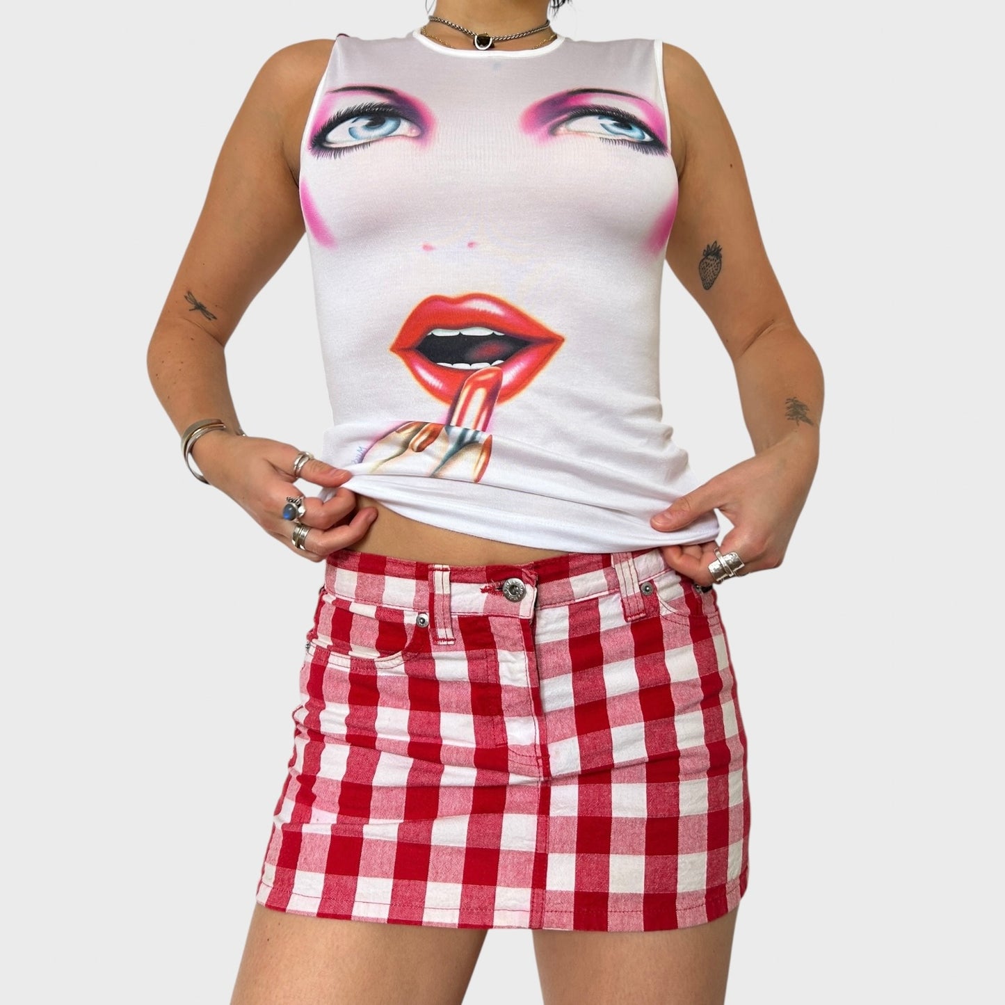 Dolce & Gabbana Gingham Mini Skirt - Size XS-S