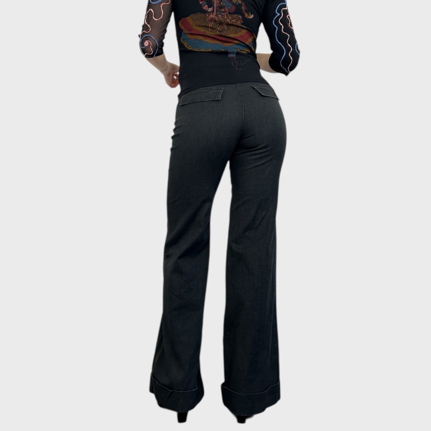 Cop Copine Charcoal Grey Trousers - S