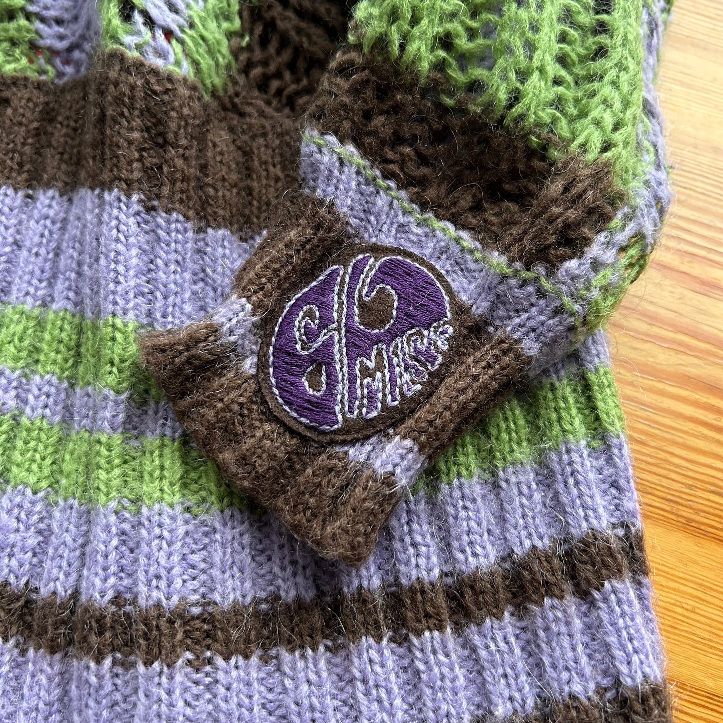 Vintage Miss Sixty Slouchy Striped Knit Jumper - S/M