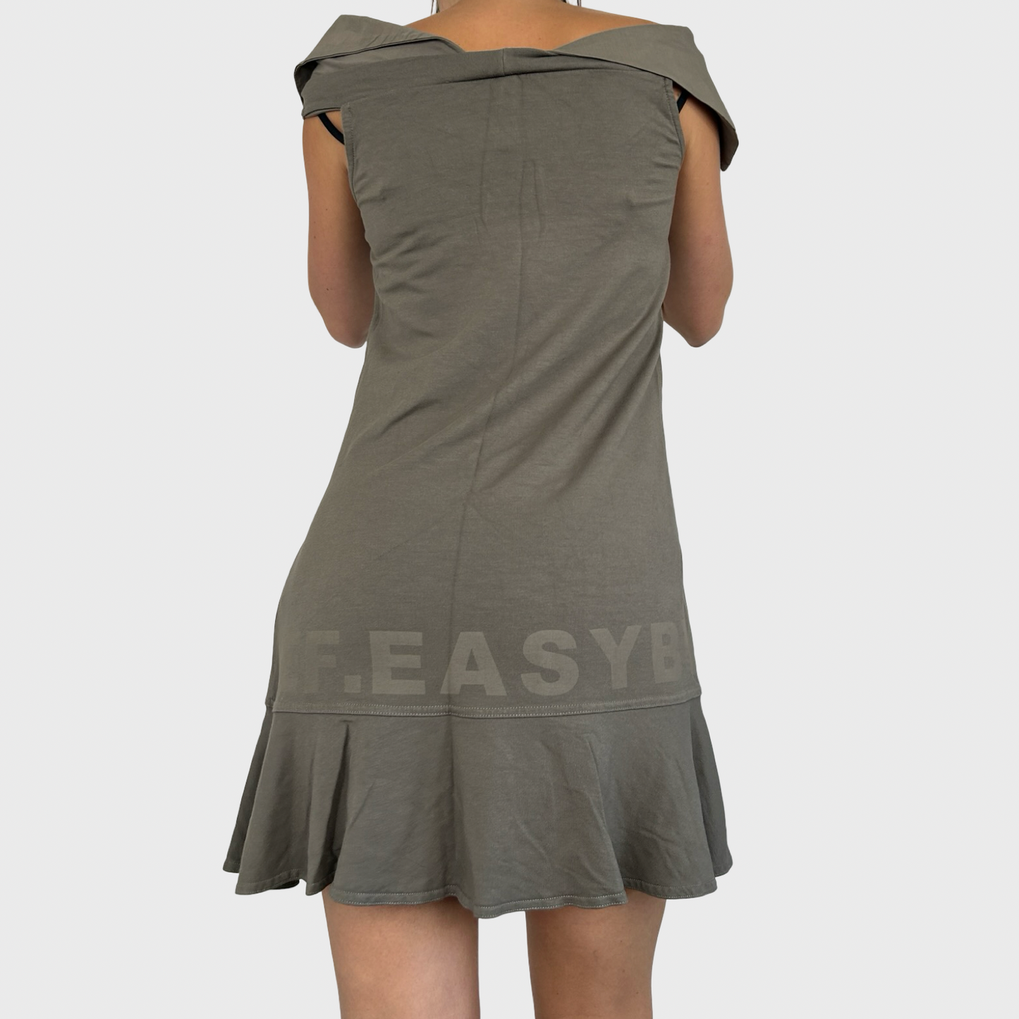 Cop Copine Khaki Babydoll Mini Dress - S