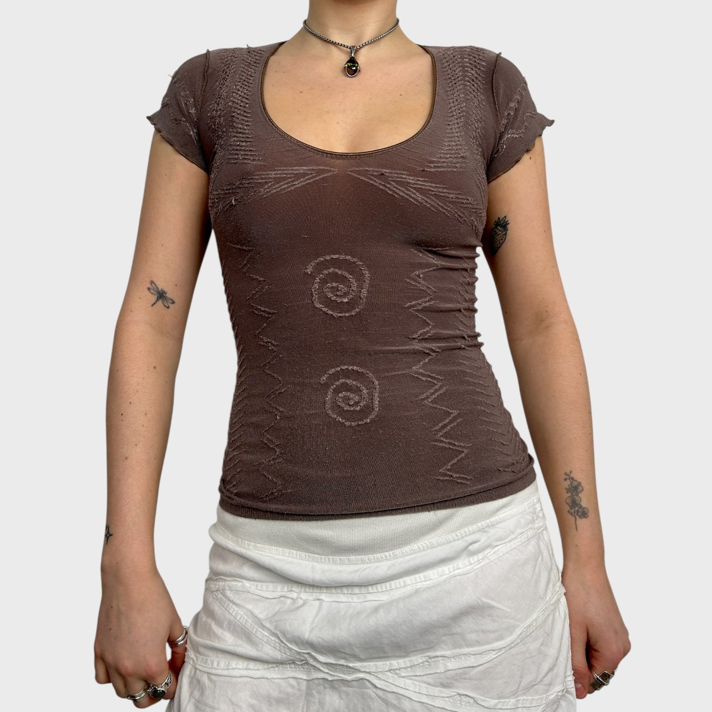 Marithé + François Girbaud Mesh Top - S/M