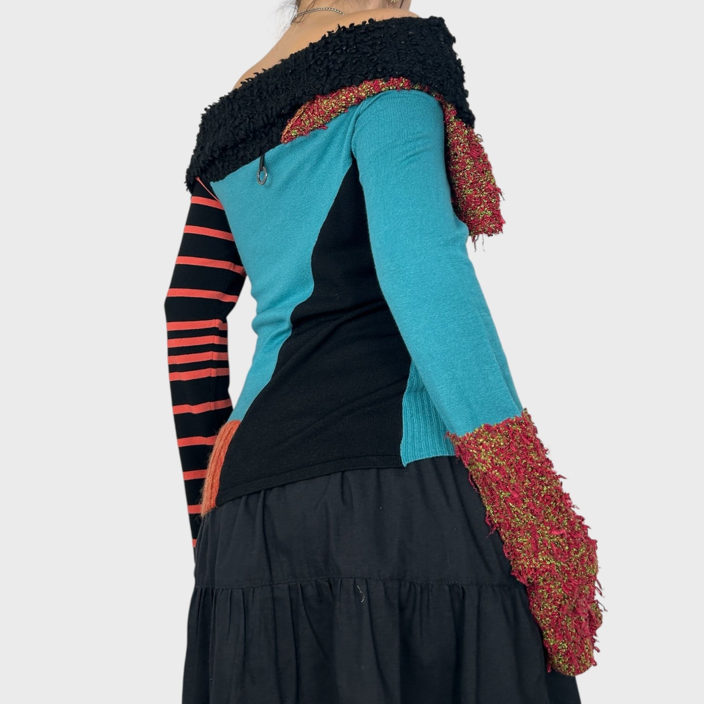 Save The Queen Graphic Off The Shoulder Jumper - S/M