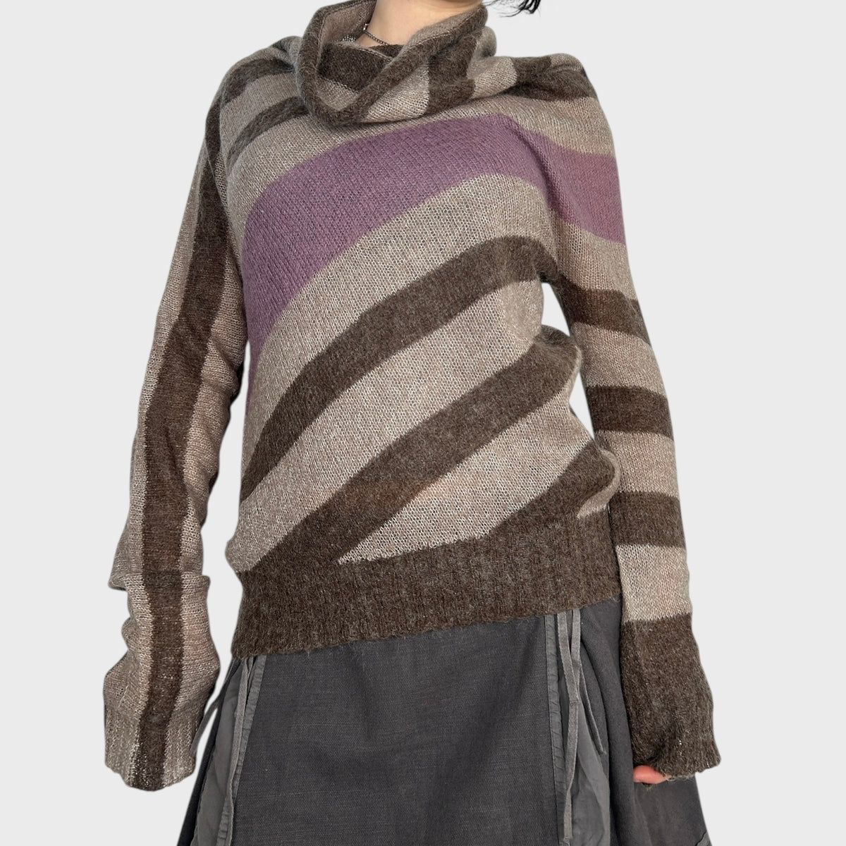 Miss Sixty Striped Slouchy Jumper - XS