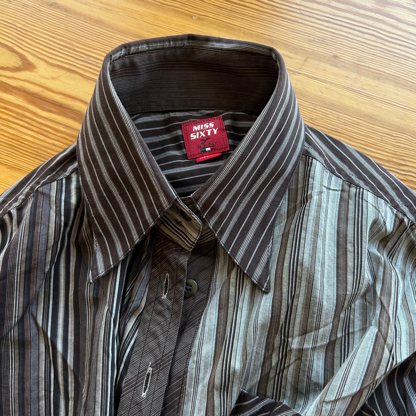 Rare Miss Sixty Asymmetric Button Shirt - S/M