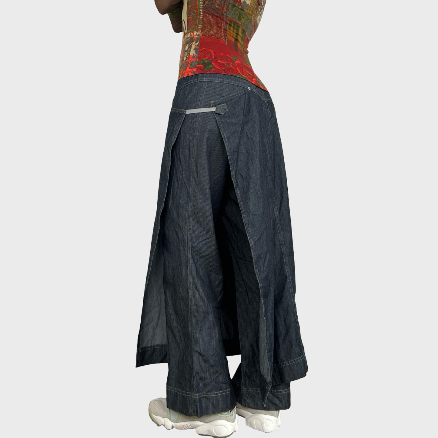 Cop Copine Denim Skirt Trousers - M