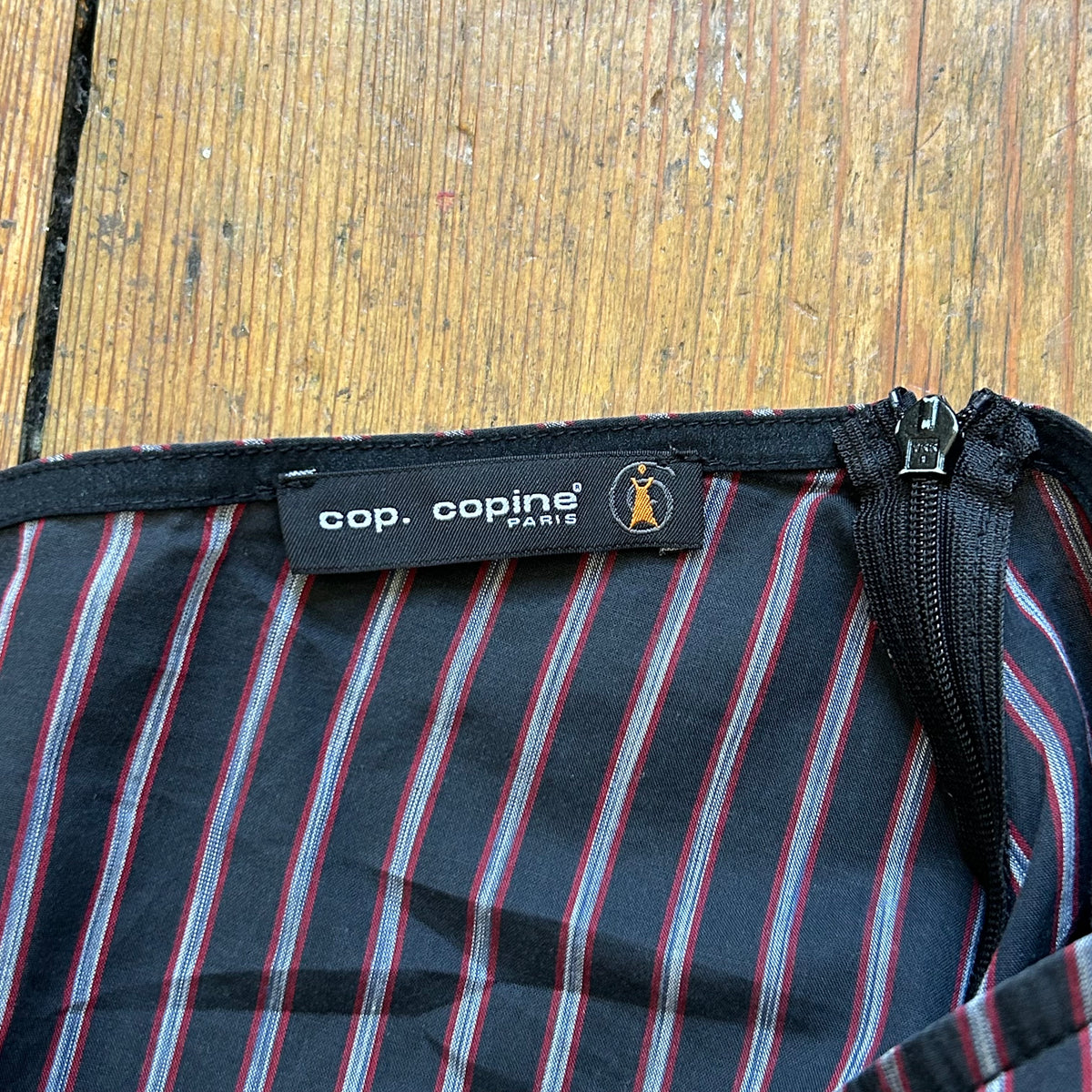 Cop Copine Graphic Striped Maxi Skirt - L