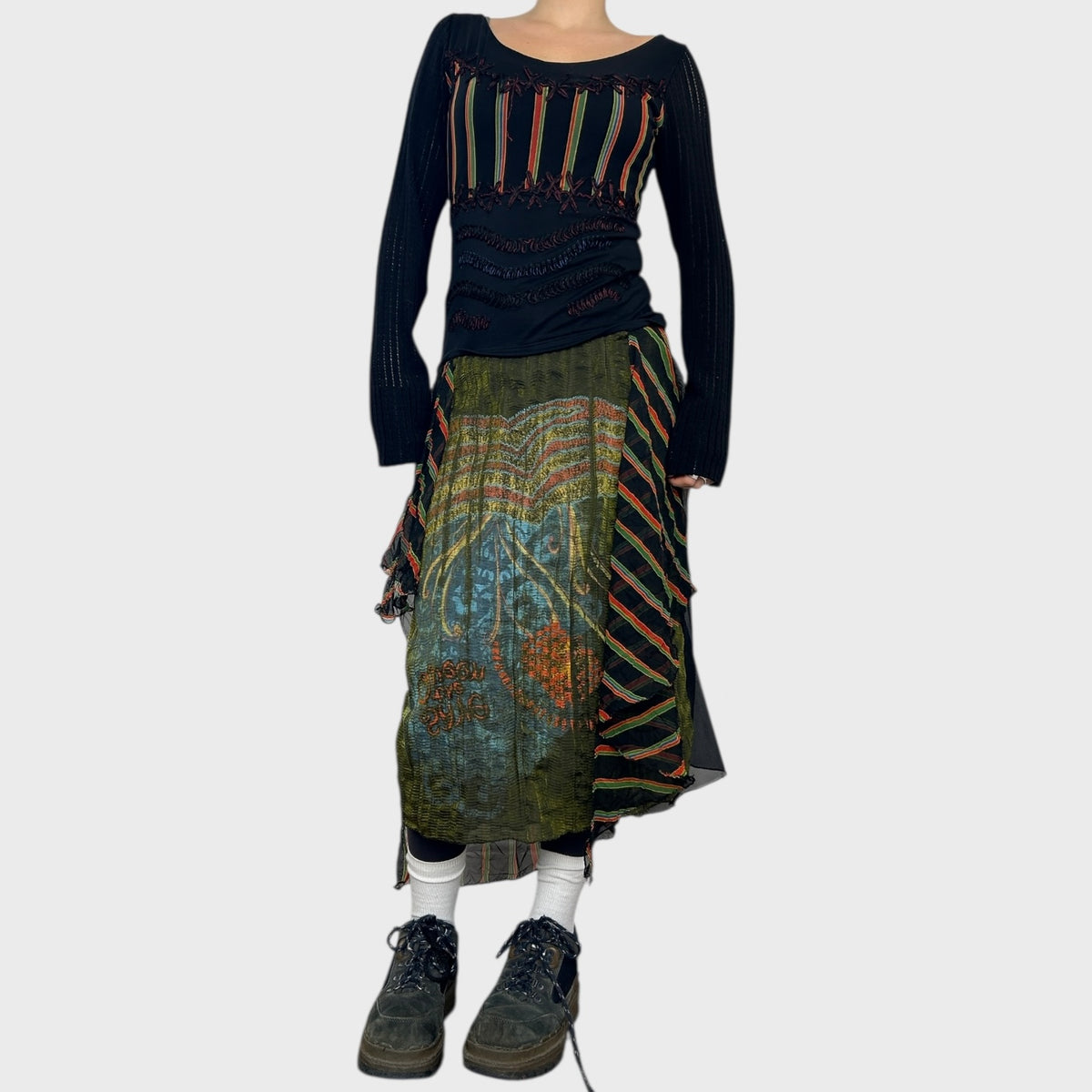 Save the Queen Black Mesh Maxi Dress - M
