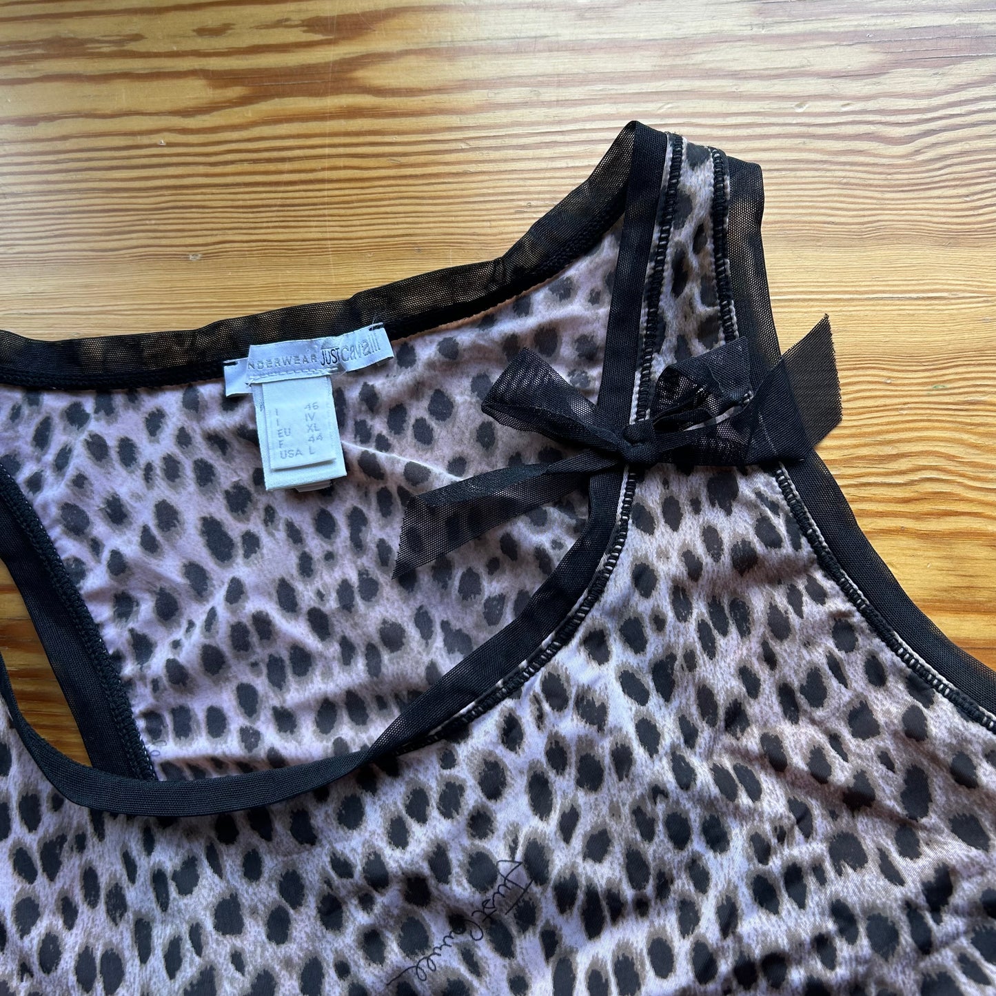 Roberto Cavalli Cheetah Print Tank - M