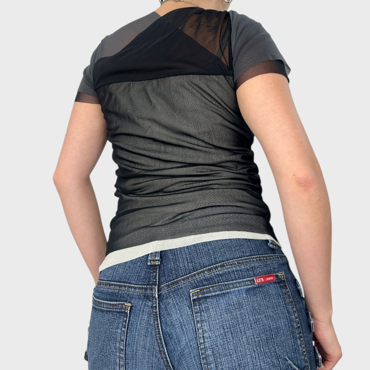 Cop Copine Mesh Graphic Top - M