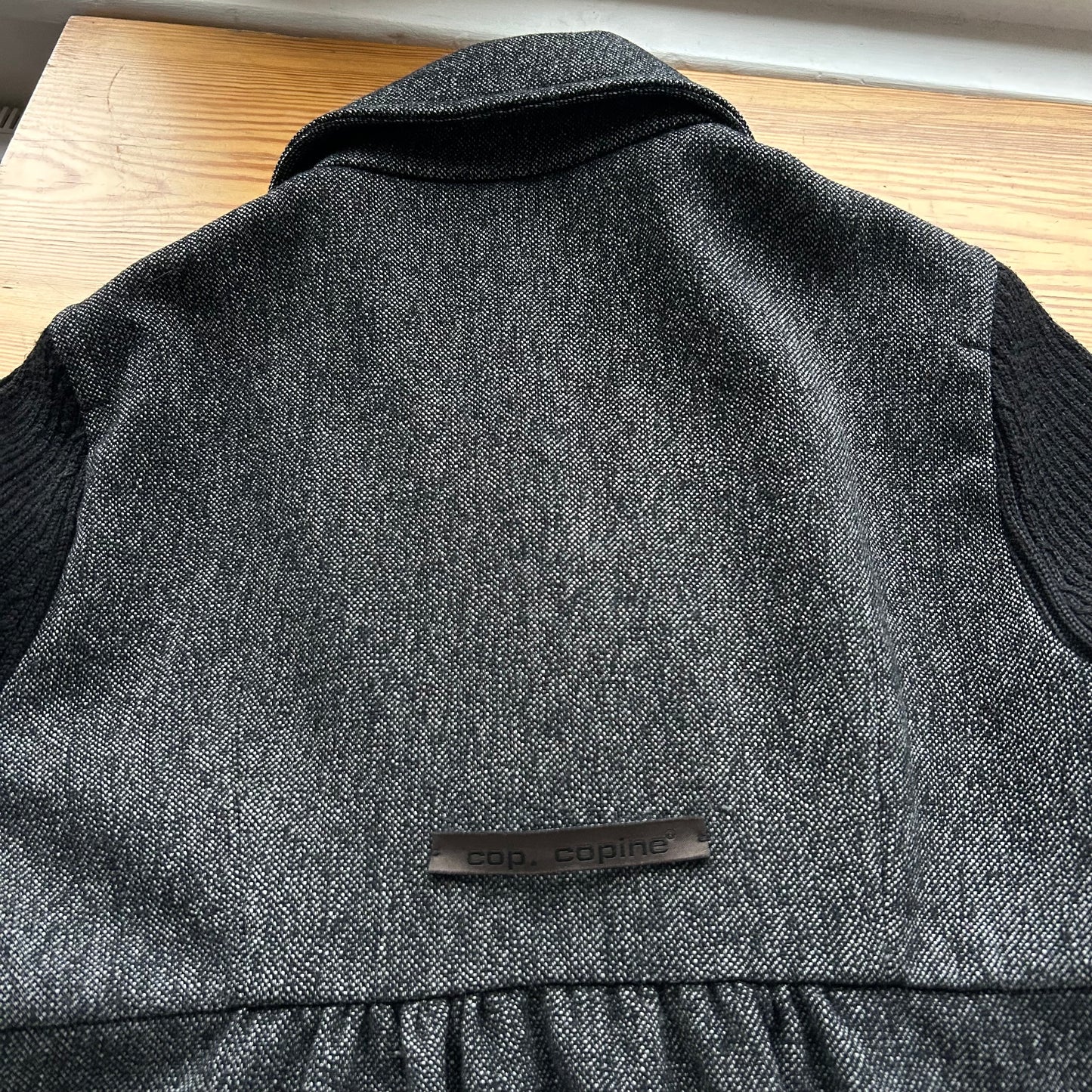 Cop Copine Grey Wool Peacoat - M