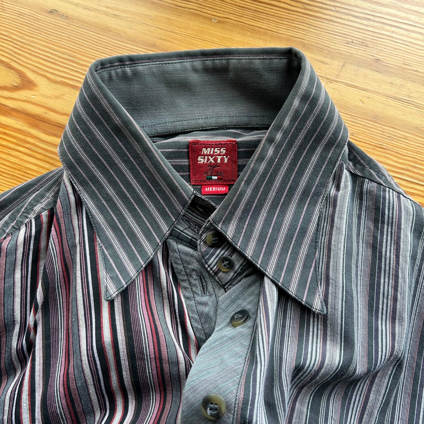 Rare Miss Sixty Asymmetric Button Shirt - S/M