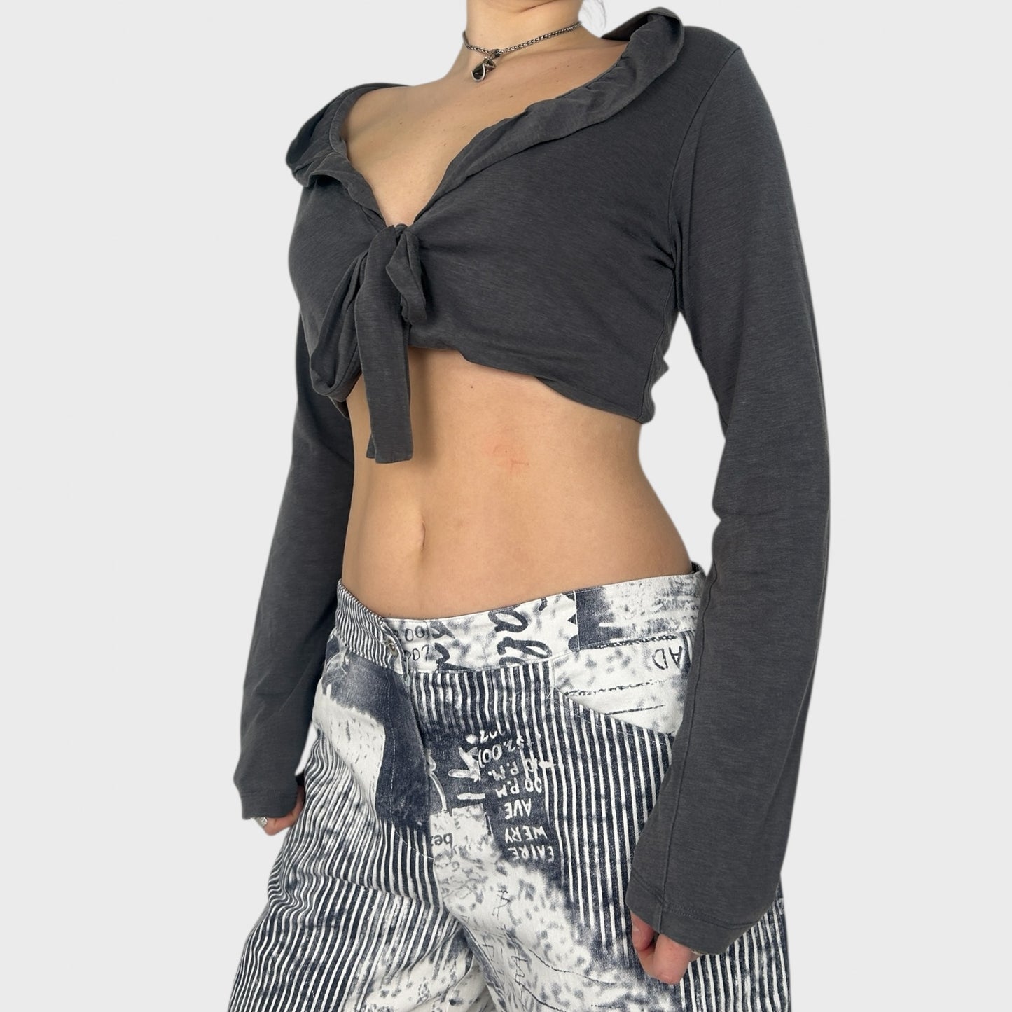 Cop Copine Grey Bolero Cardigan - M