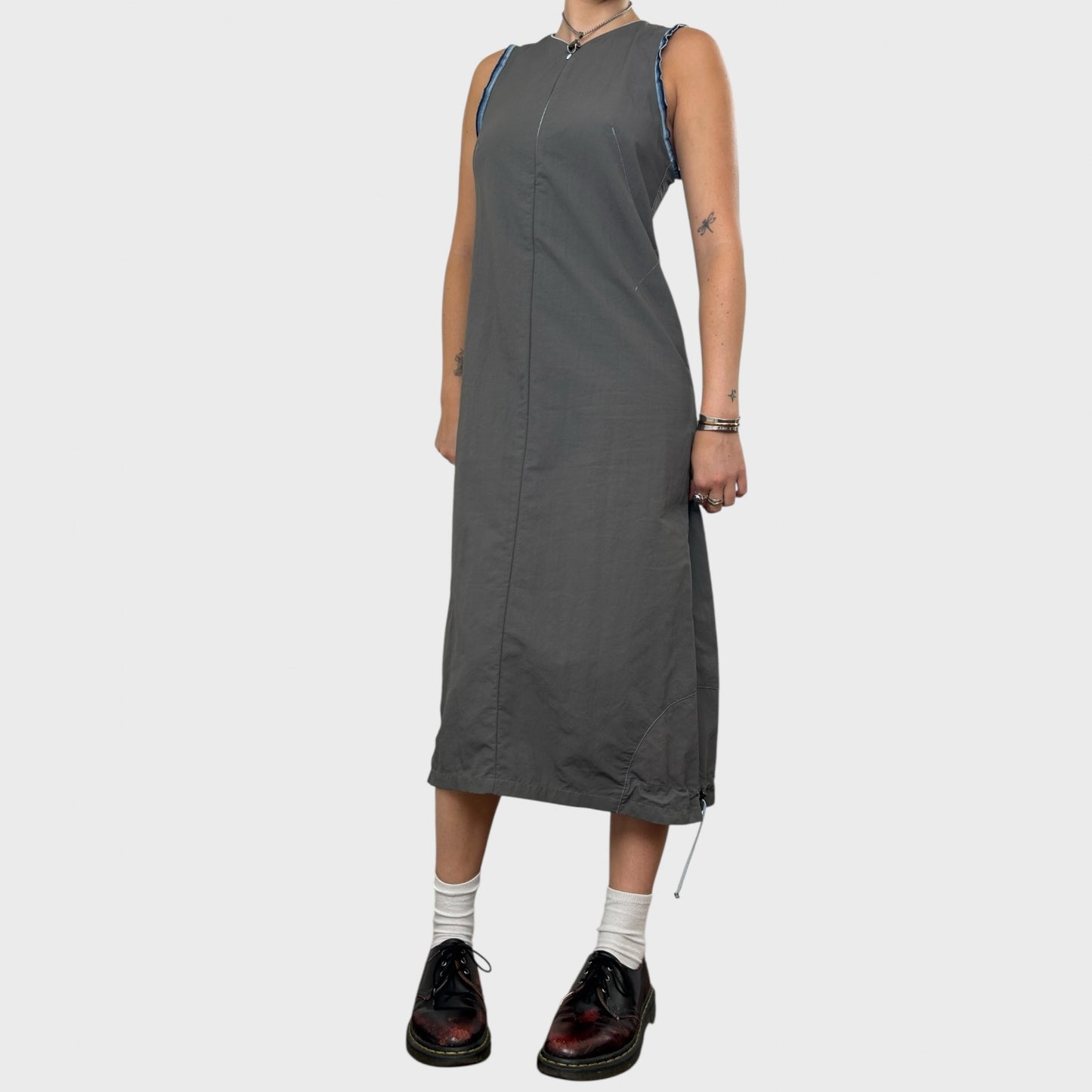 Cop Copine Grey Toggle Maxi Dress - S