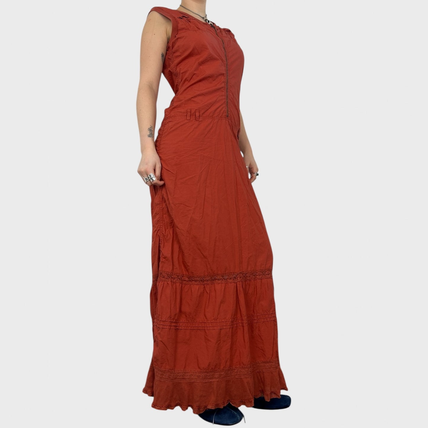 Cop Copine Orange Maxi Dress - S/M