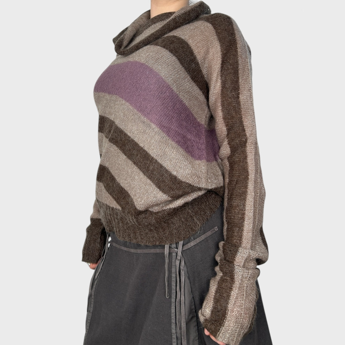 Miss Sixty Striped Slouchy Jumper - XS