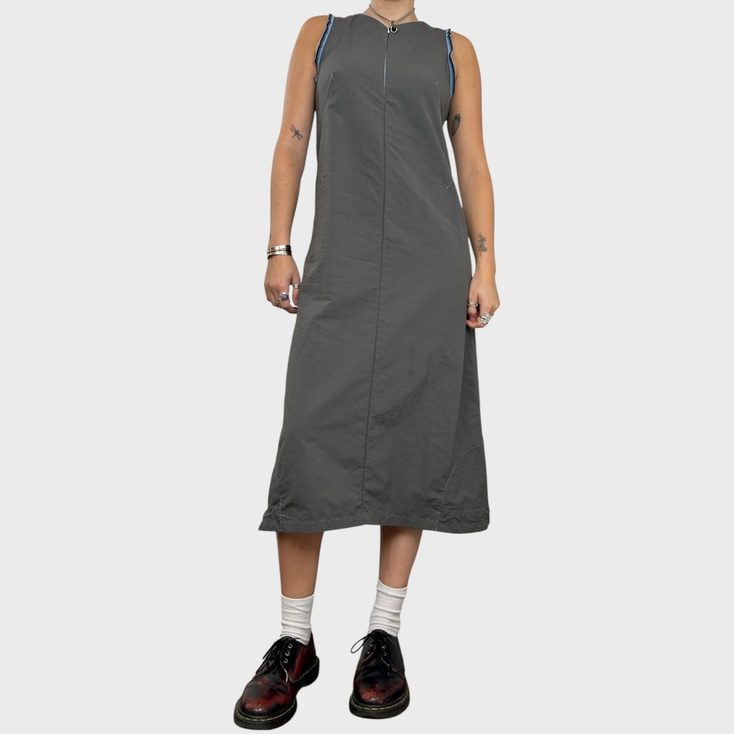 Cop Copine Grey Toggle Maxi Dress - S
