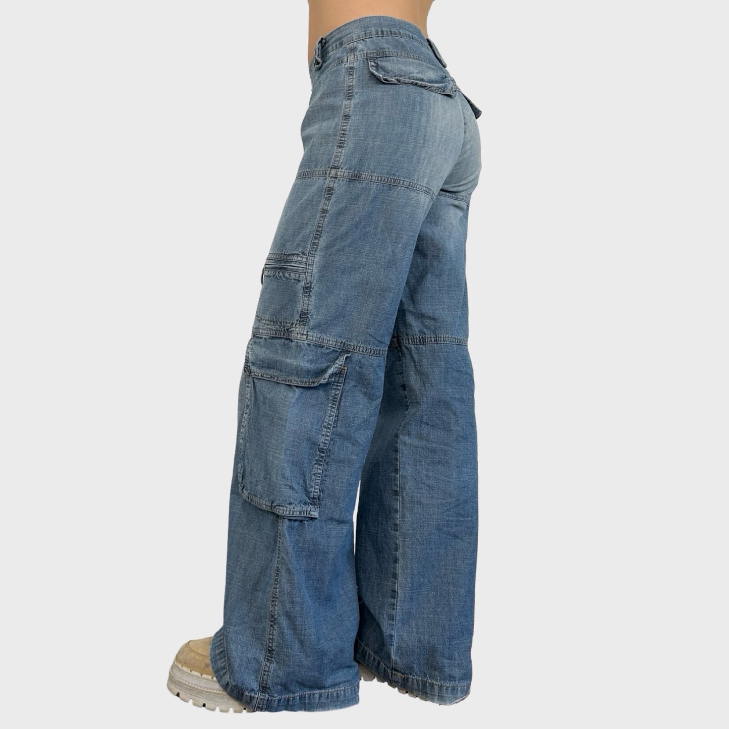 Cop Copine 90s Baggy Wide Leg Jeans - S-M