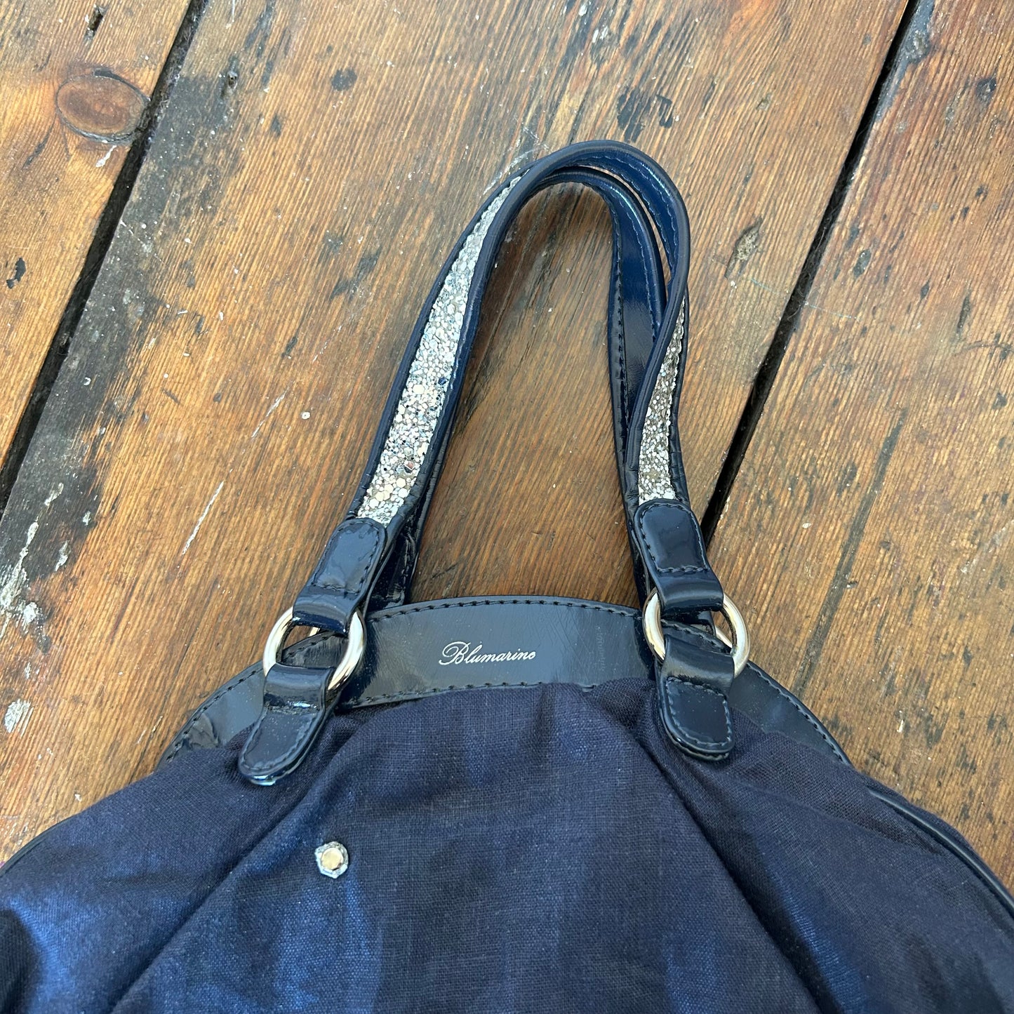 Blumarine 2000s Navy Mini Handbag