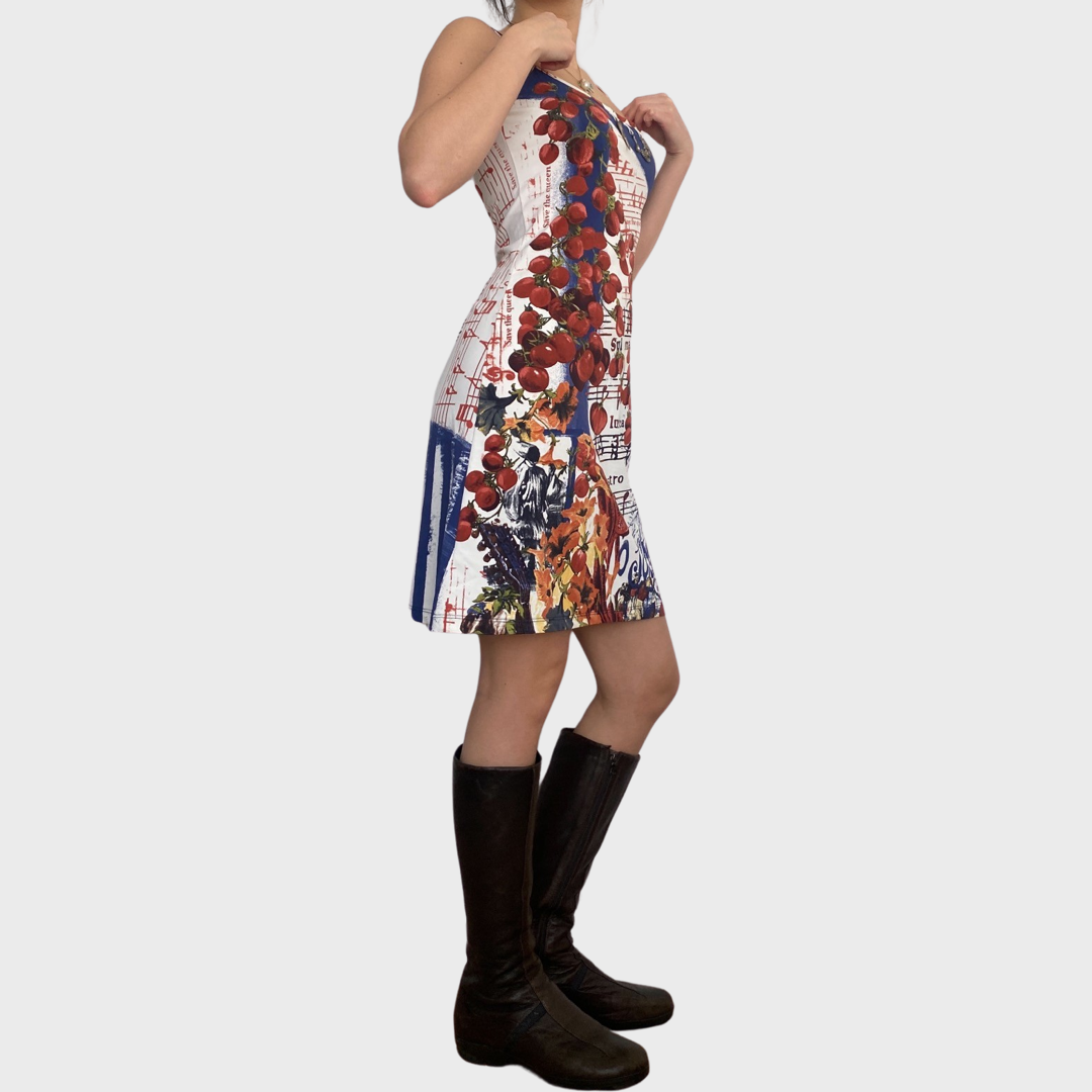 Save the Queen stretchy strappy mini dress
