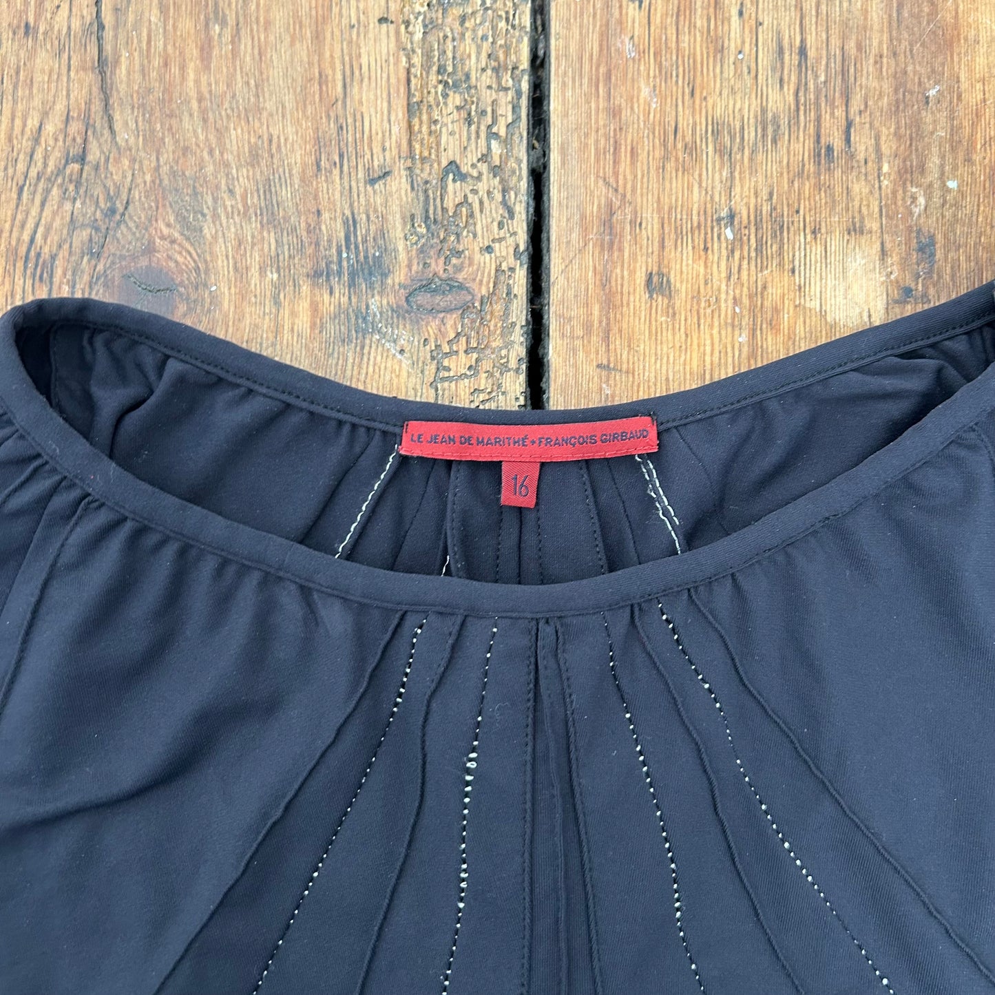 Marithé + François Girbaud Ruffle Ruched Mini Skirt - S