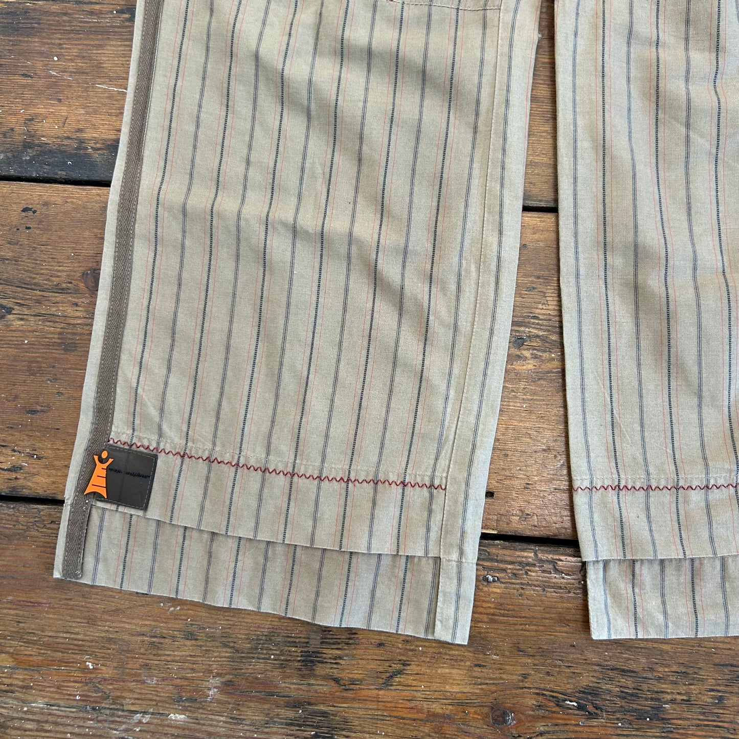 Cop Copine Brown Striped Capri Trousers - XS/S