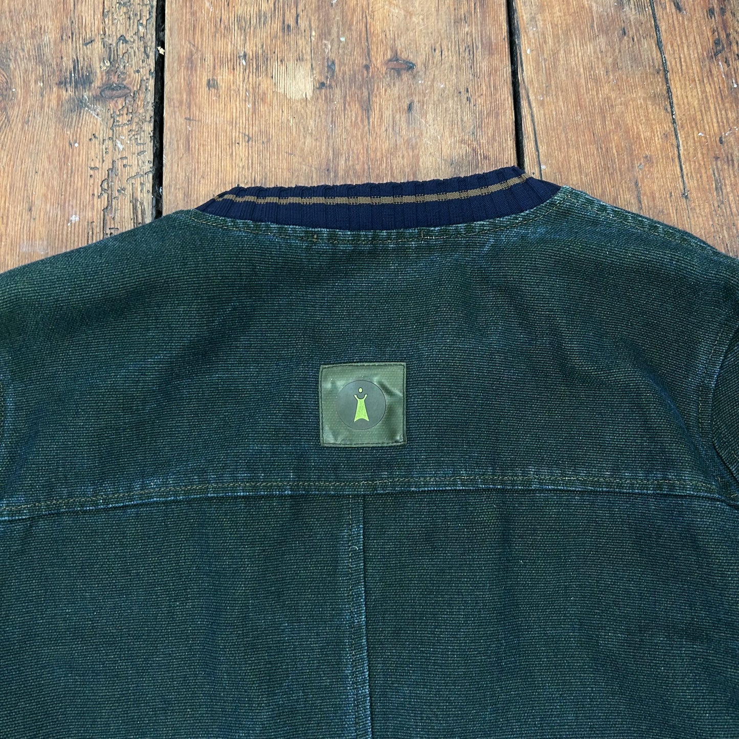 Cop Copine Faded Denim Bomber Jacket - M