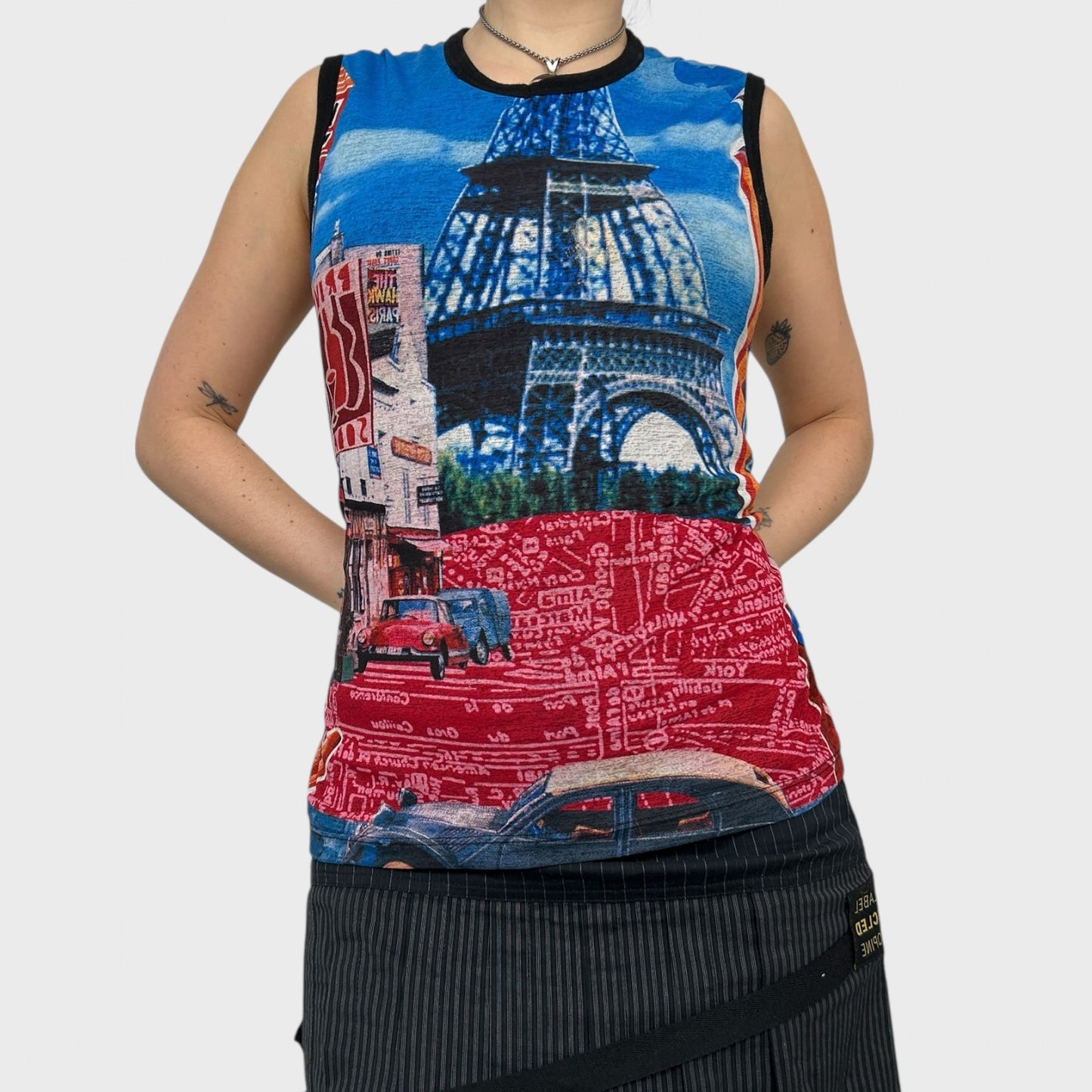 Custo Barcelona Graphic Paris Tank Top - M