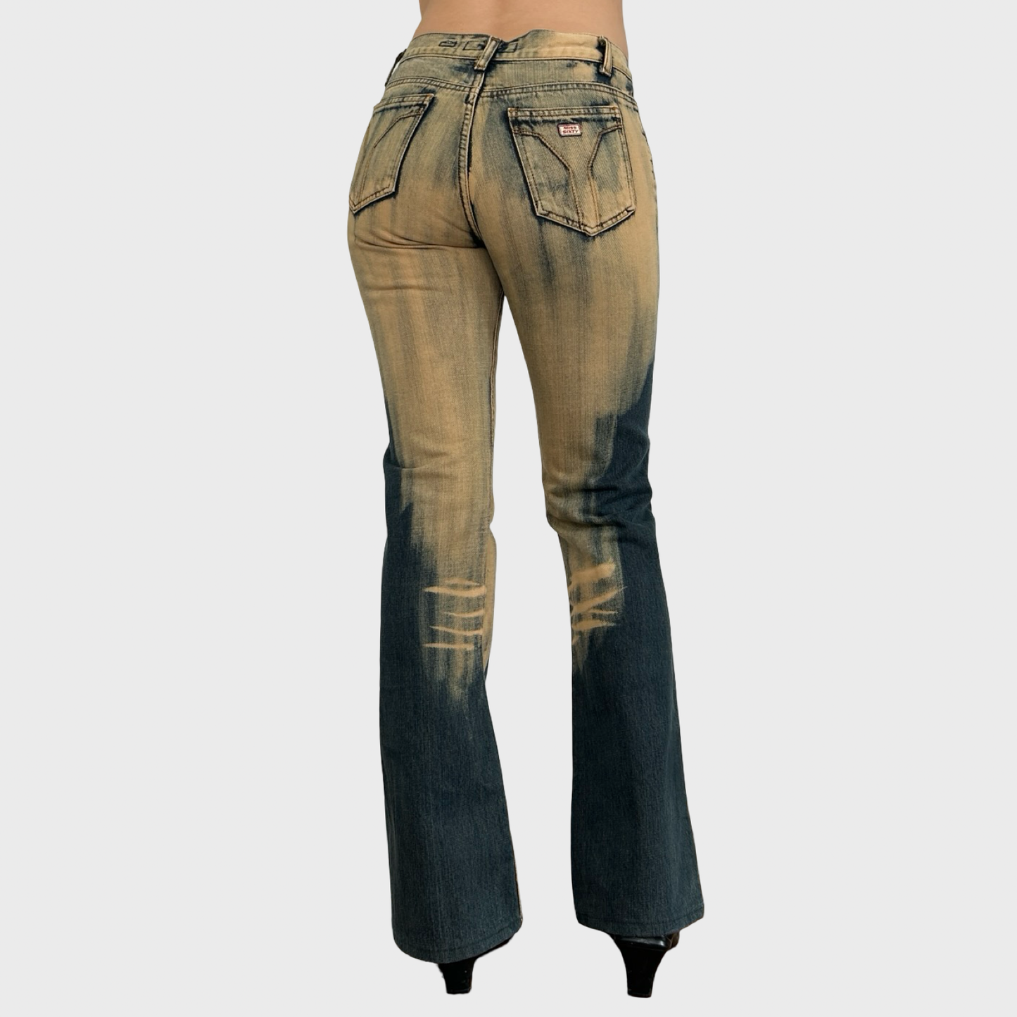 Miss Sixty Two Tone Faded Jeans - S