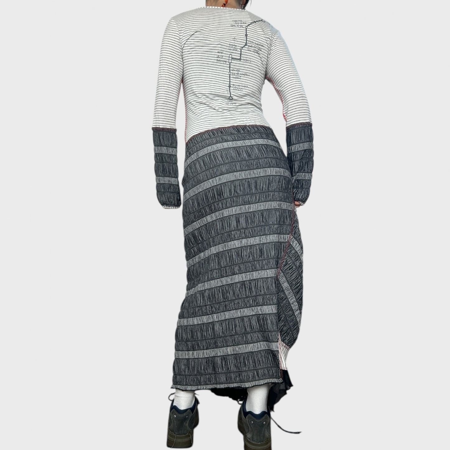 Cop Copine Striped Maxi Dress - M