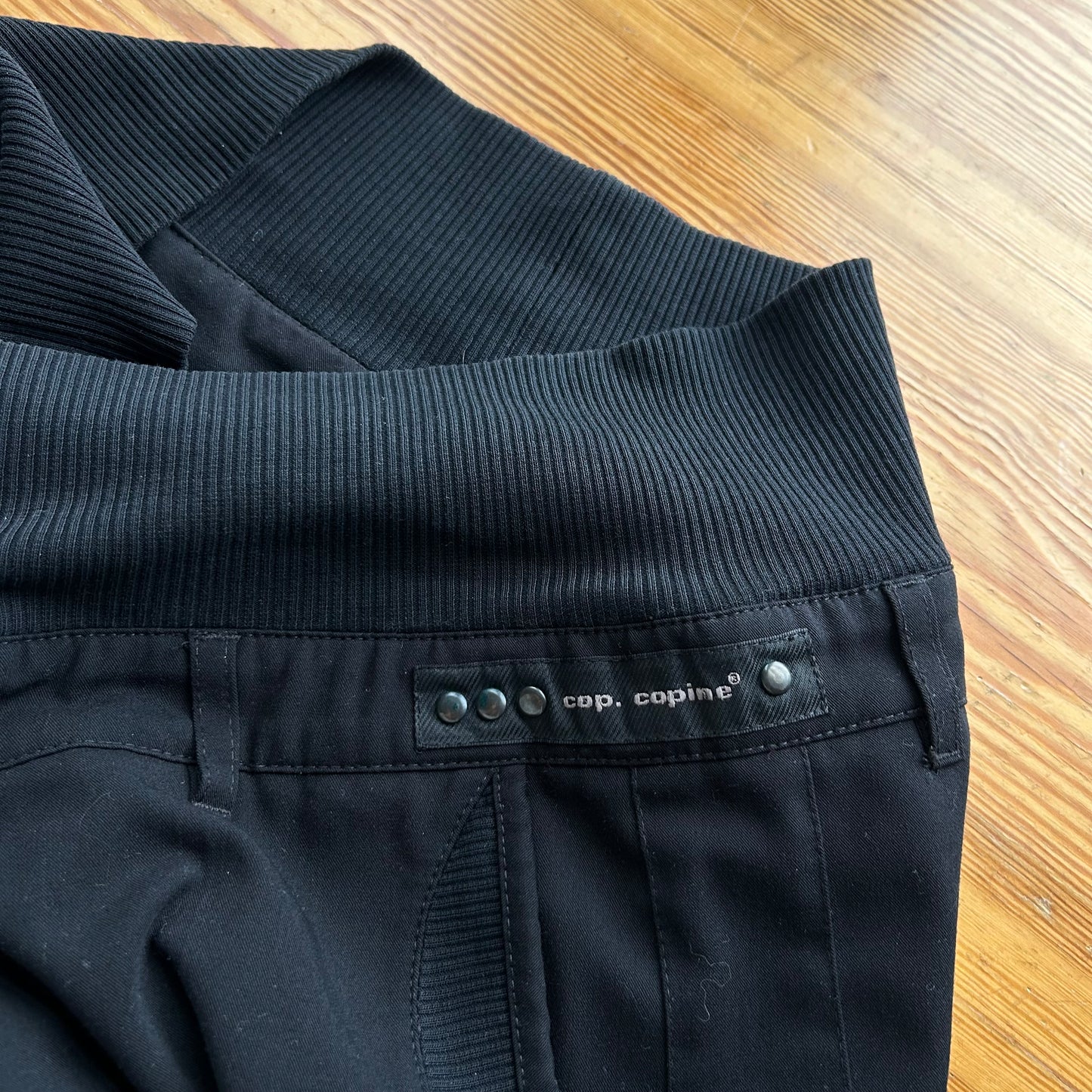 Cop Copine Black Wide Leg Trousers - M/L