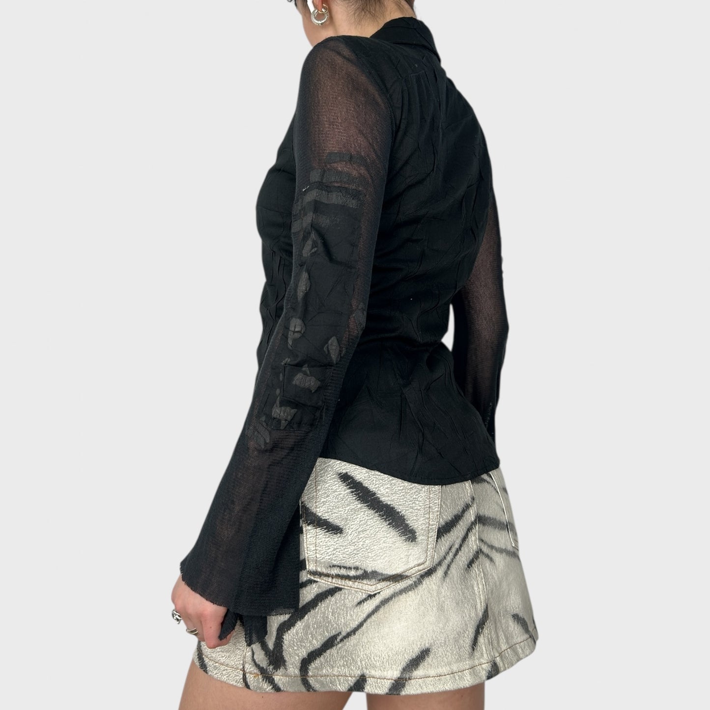 Cop Copine Black Button Blouse - S