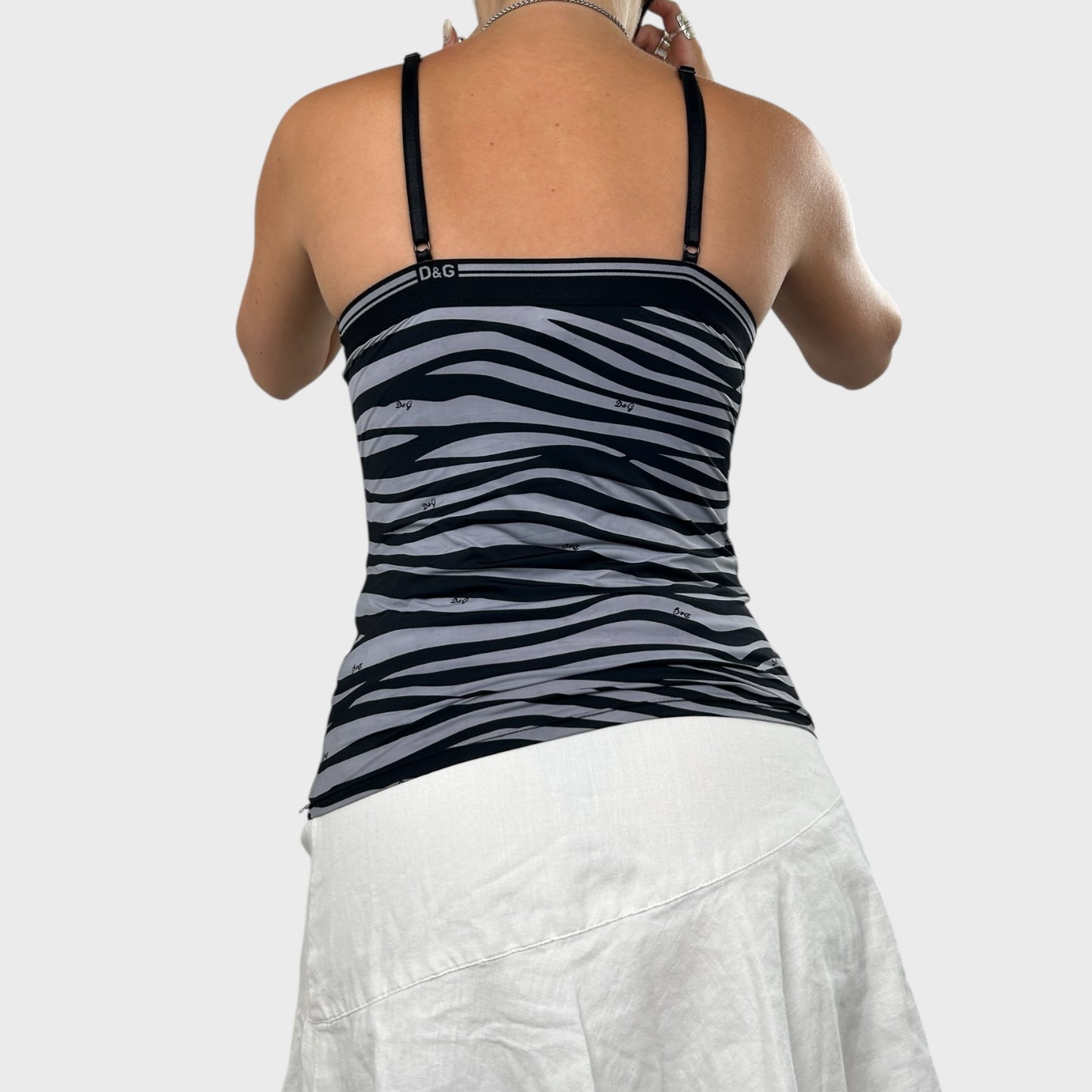 Dolce & Gabbana Zebra Print Cami Top - S