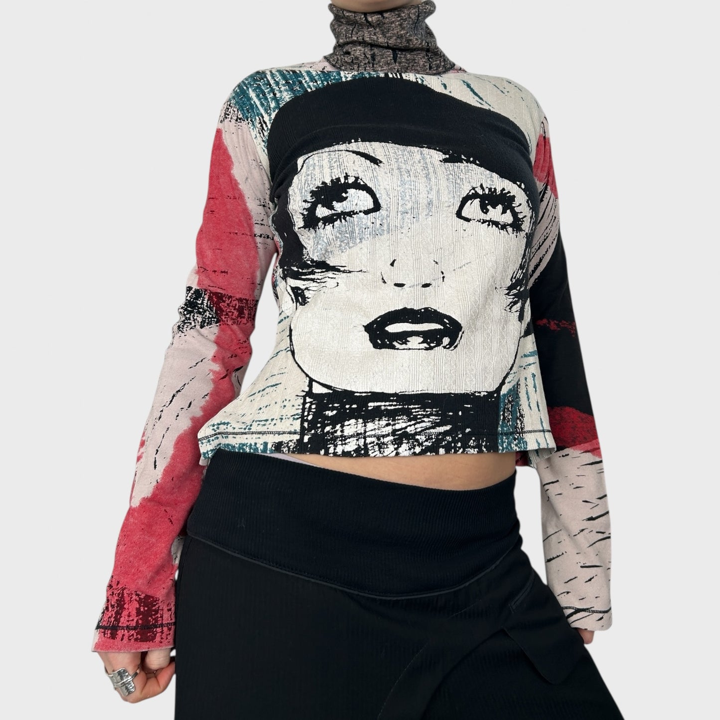 Custo Barcelona Graphic Face Top – S/M