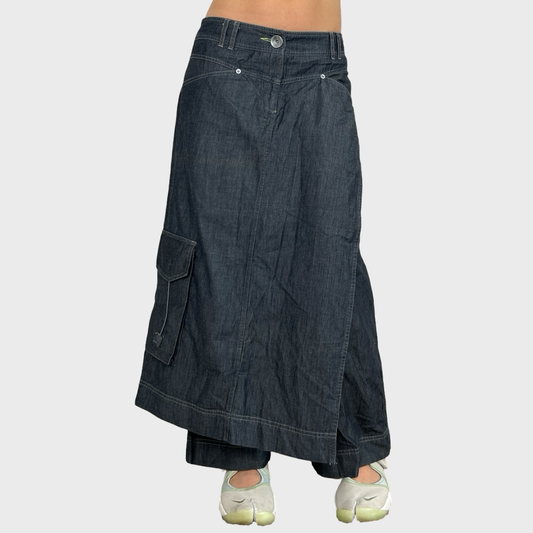 Cop Copine Denim Skirt Trousers - M