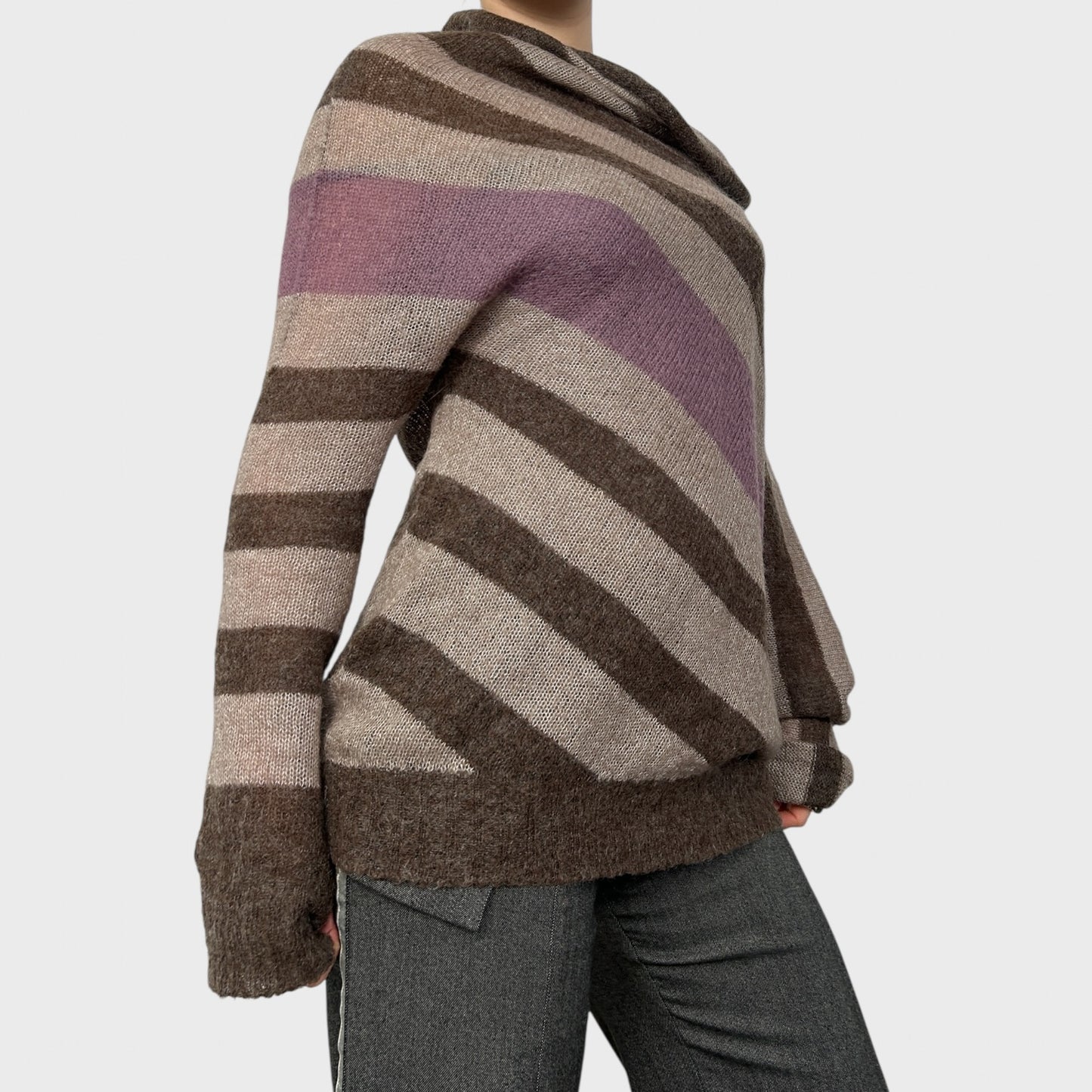 Miss Sixty Striped Slouchy Jumper - S