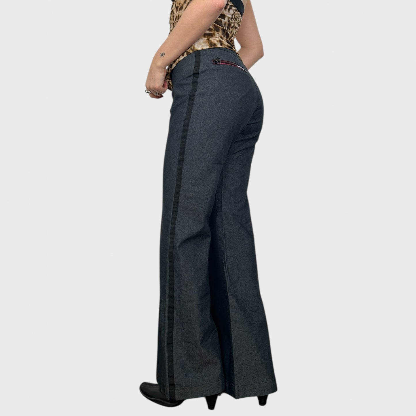 Cop Copine Wide Leg Trousers - M