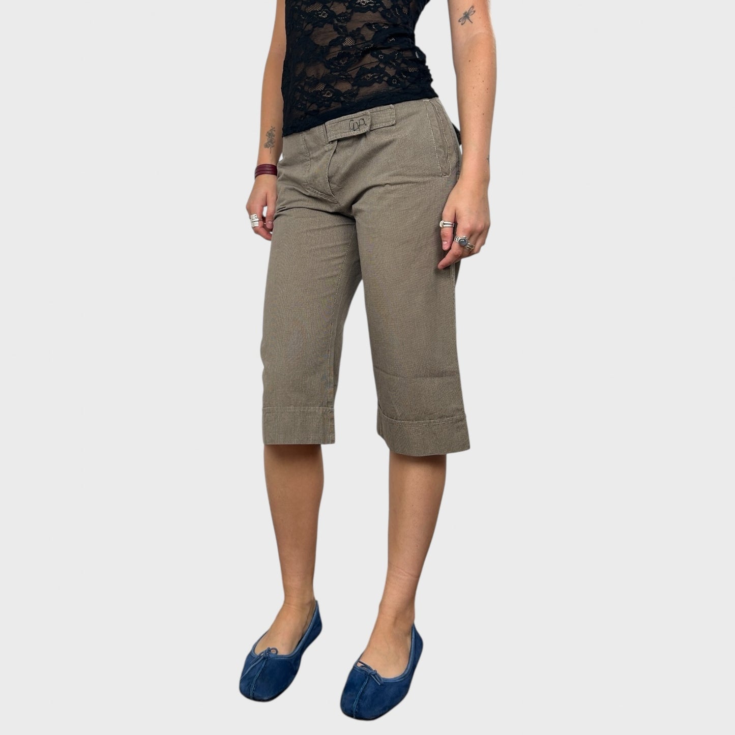 Cop Copine Tailored Capri Trousers - S