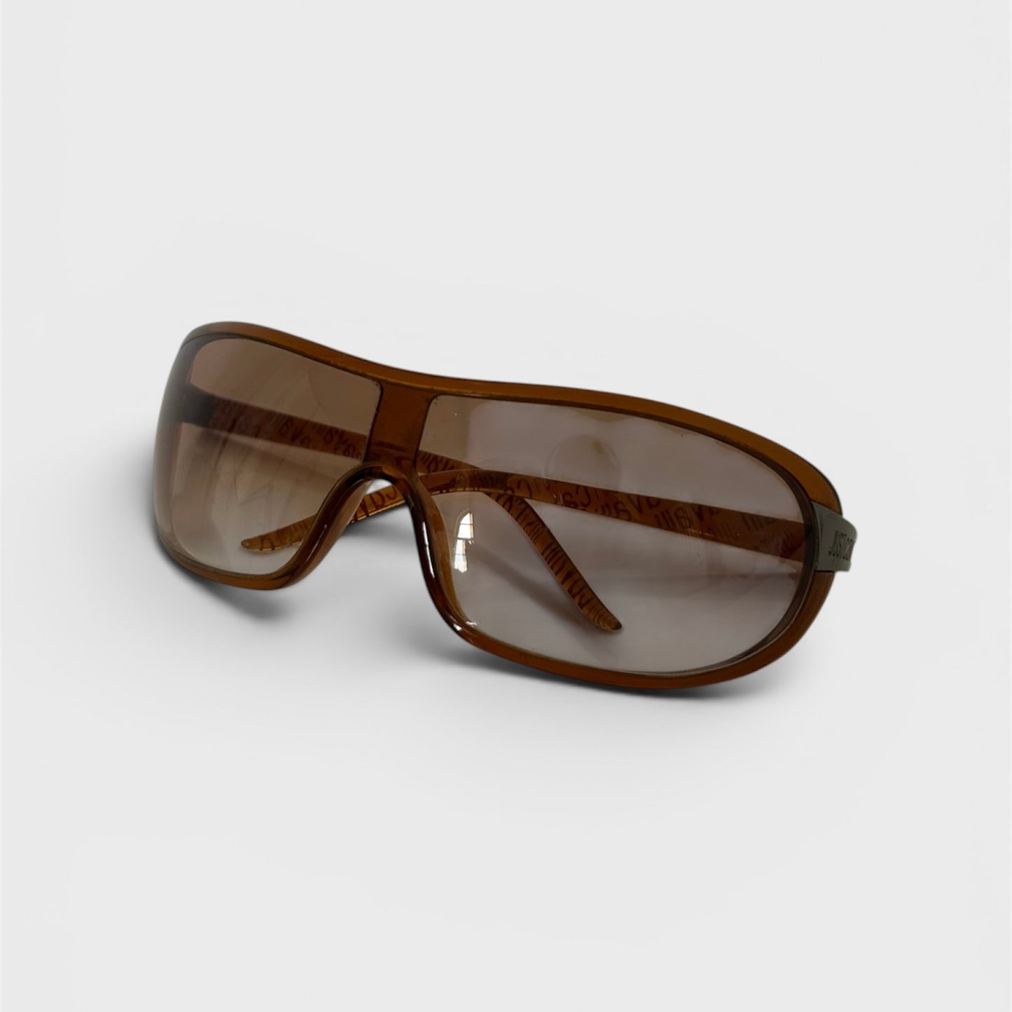 Vintage Roberto Cavalli Brown Shield Sunglasses