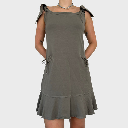 Cop Copine Khaki Babydoll Mini Dress - M/L
