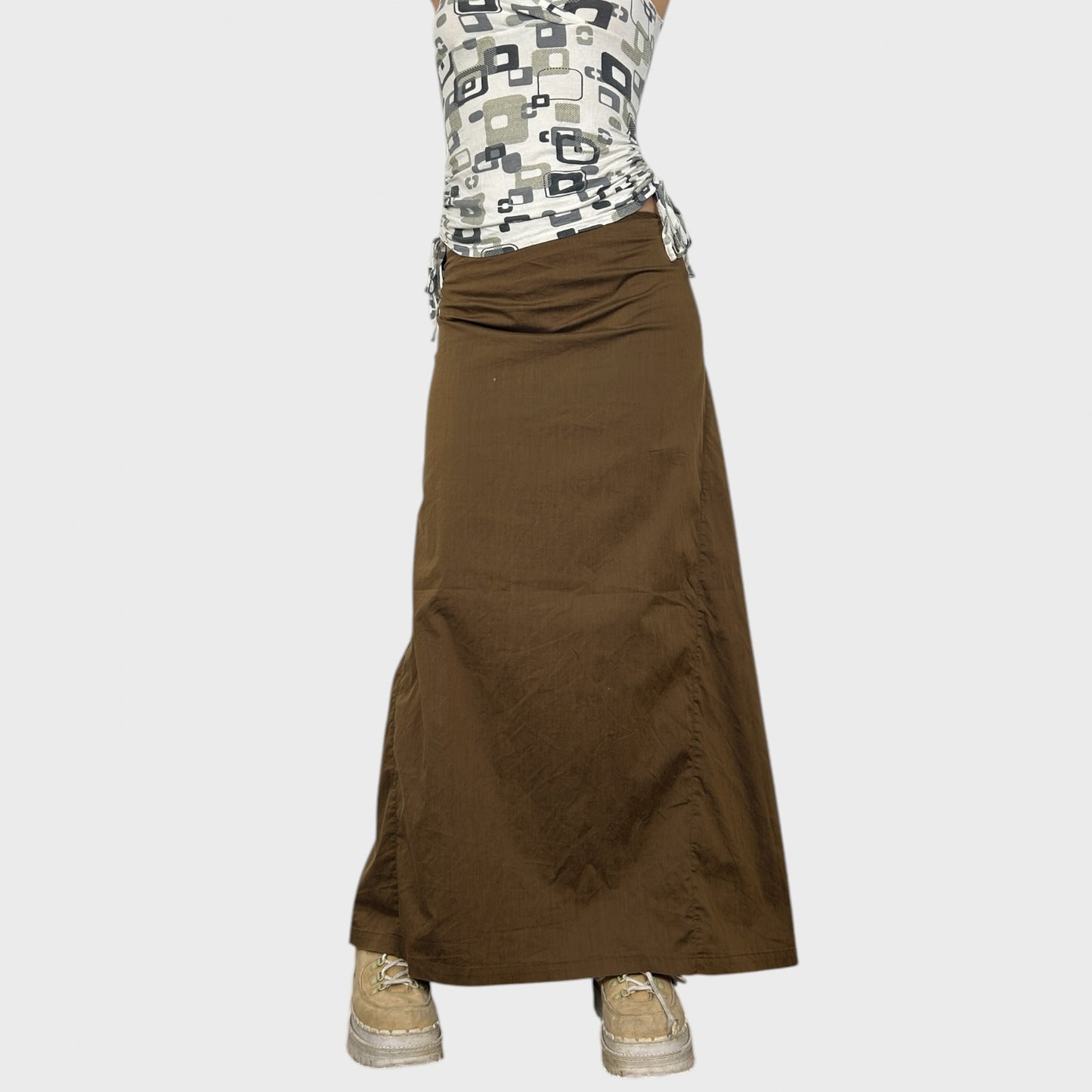Cop Copine Ruched Maxi Skirt - S/M