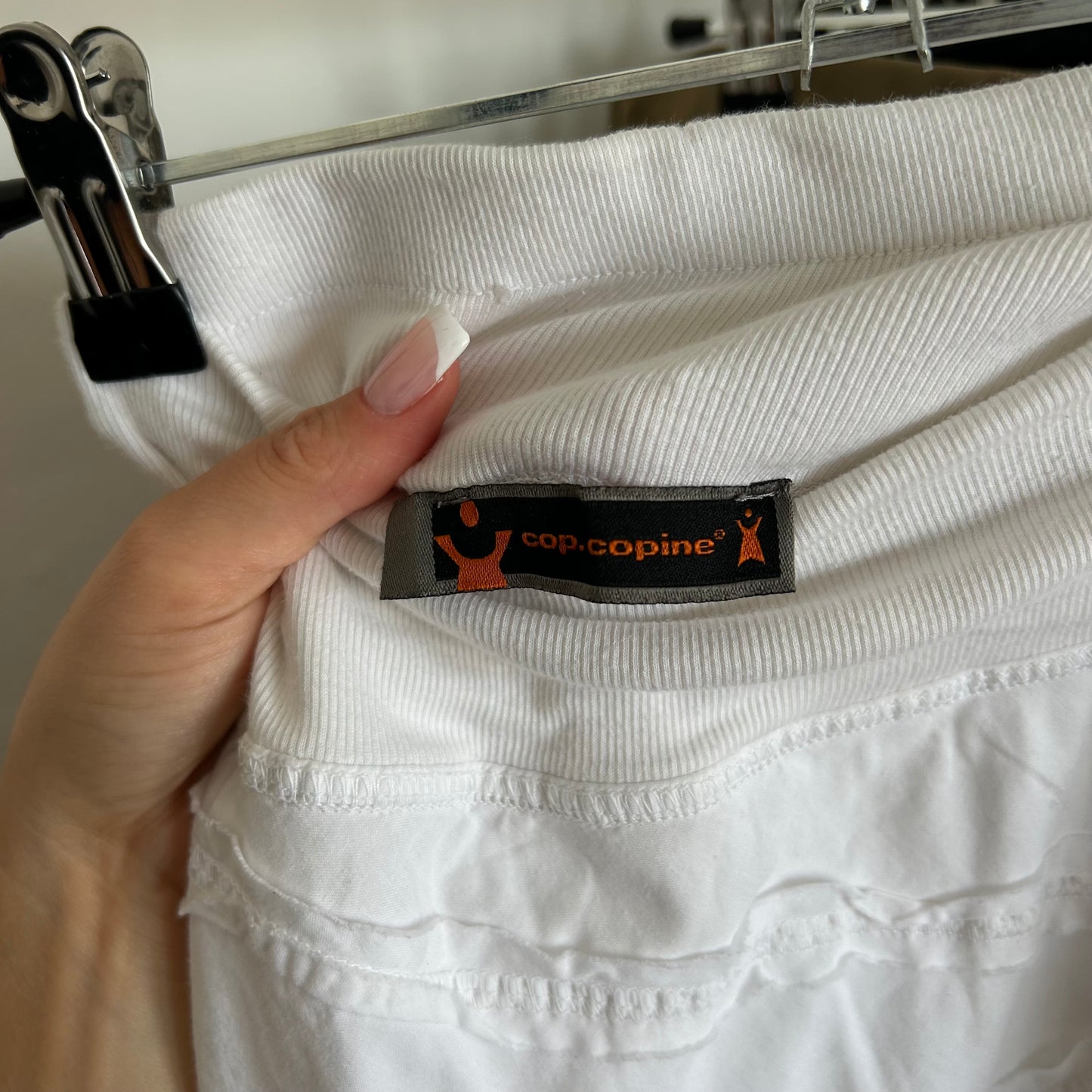 White Cop Copine Layered Maxi Skirt - S/M