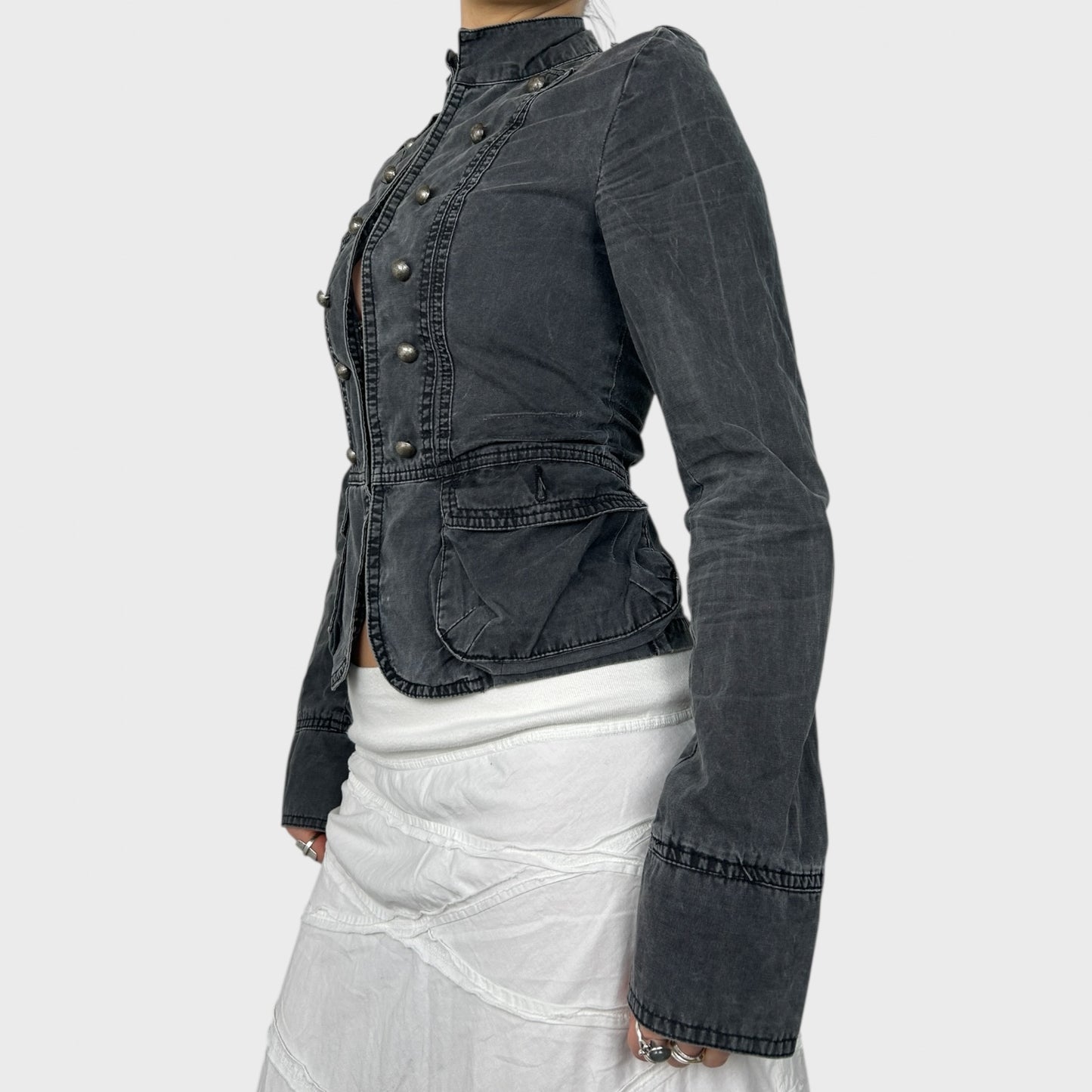 Vintage Military Style Jacket - XS