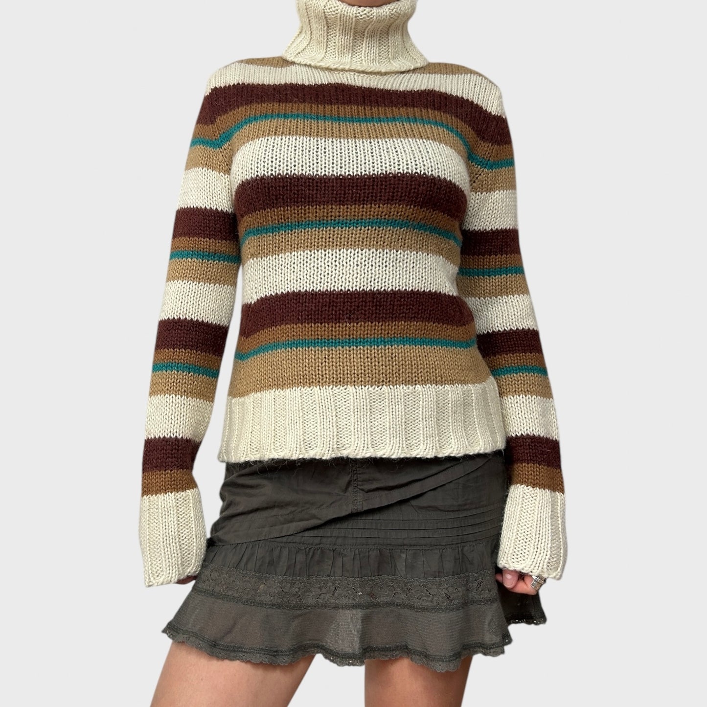 Dolce & Gabbana Striped Roll Neck Jumper