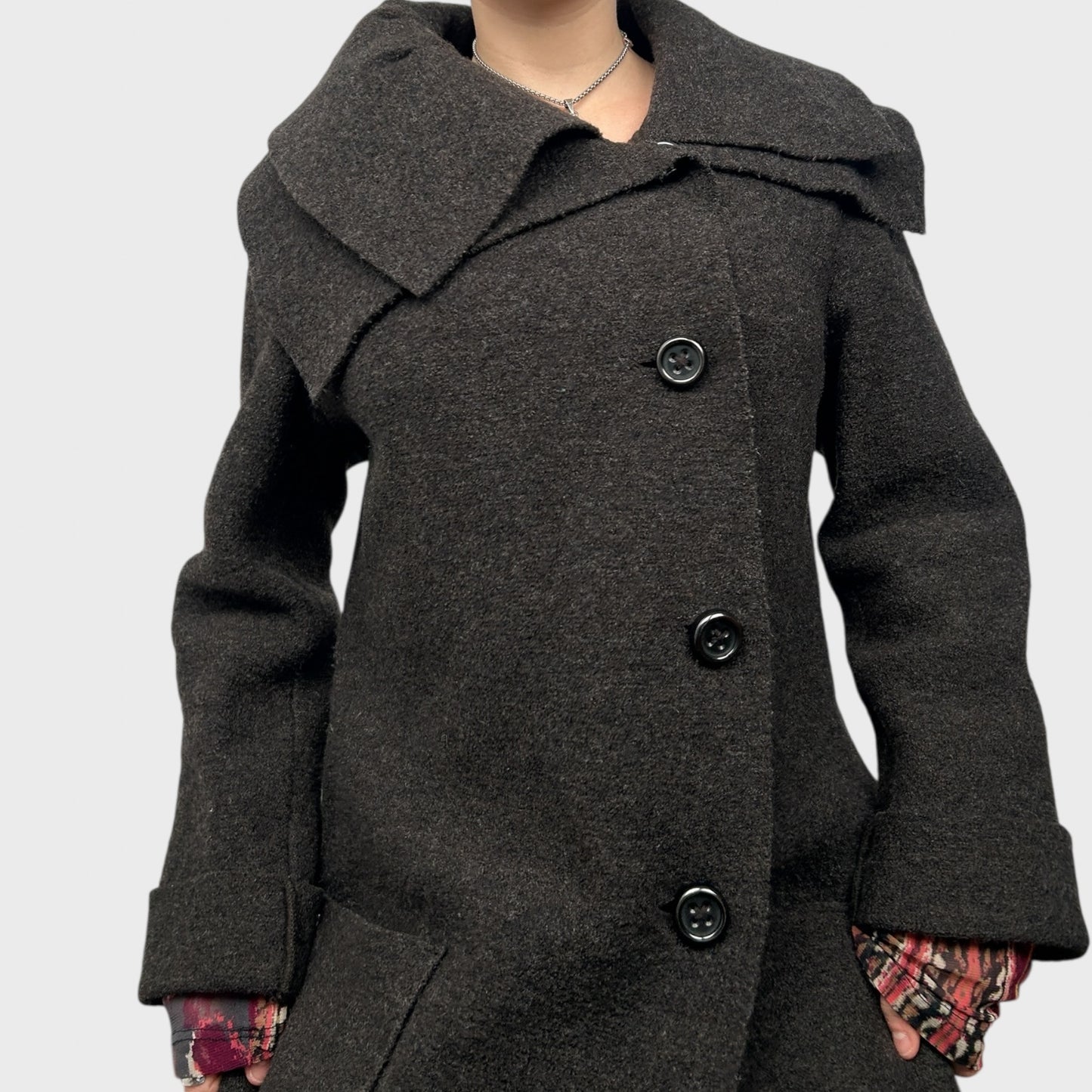 Cop Copine Long Wool Coat - L