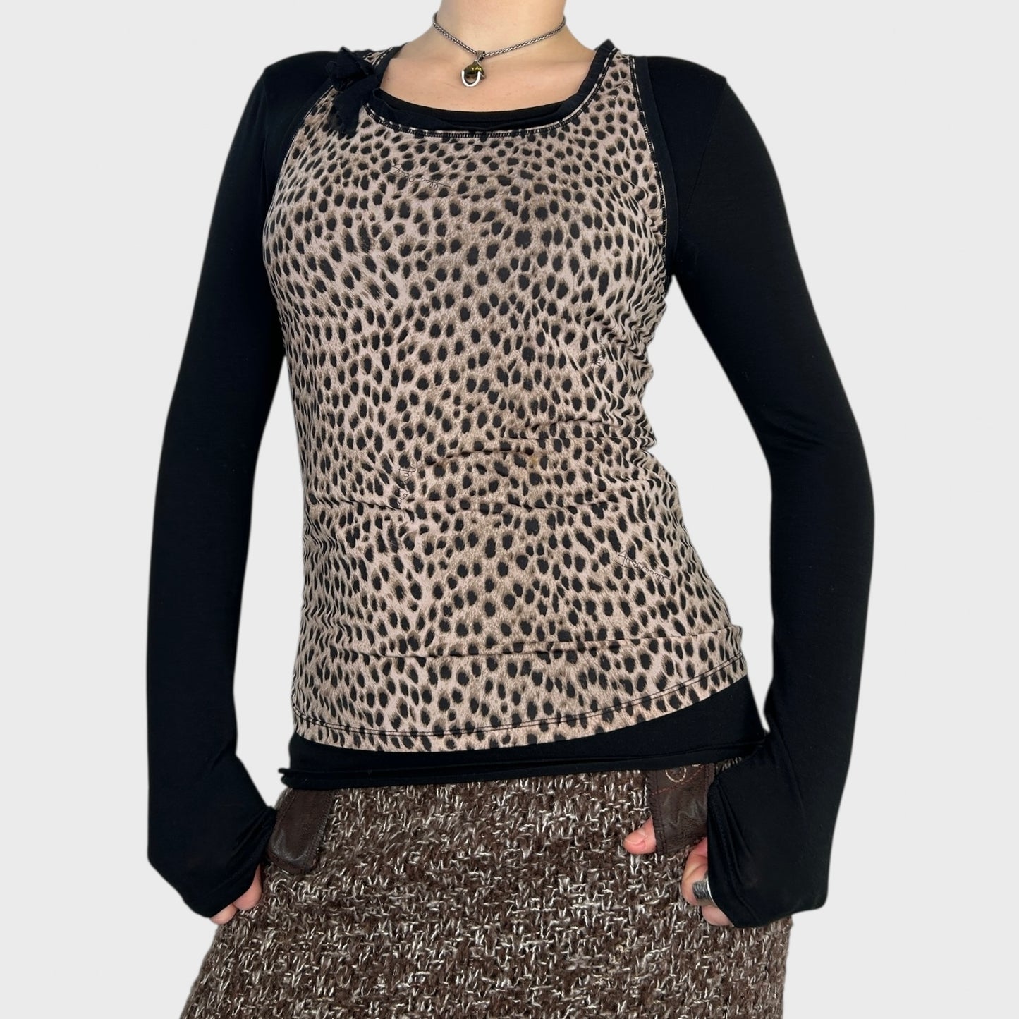 Roberto Cavalli Cheetah Print Tank - M