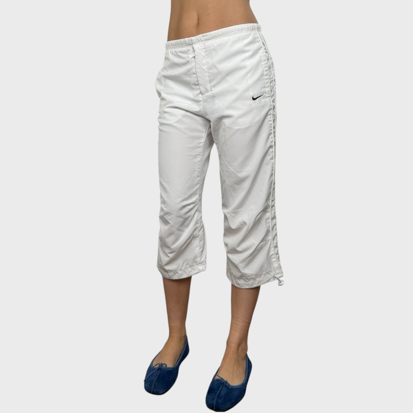 White Nike Sporty Capris - S