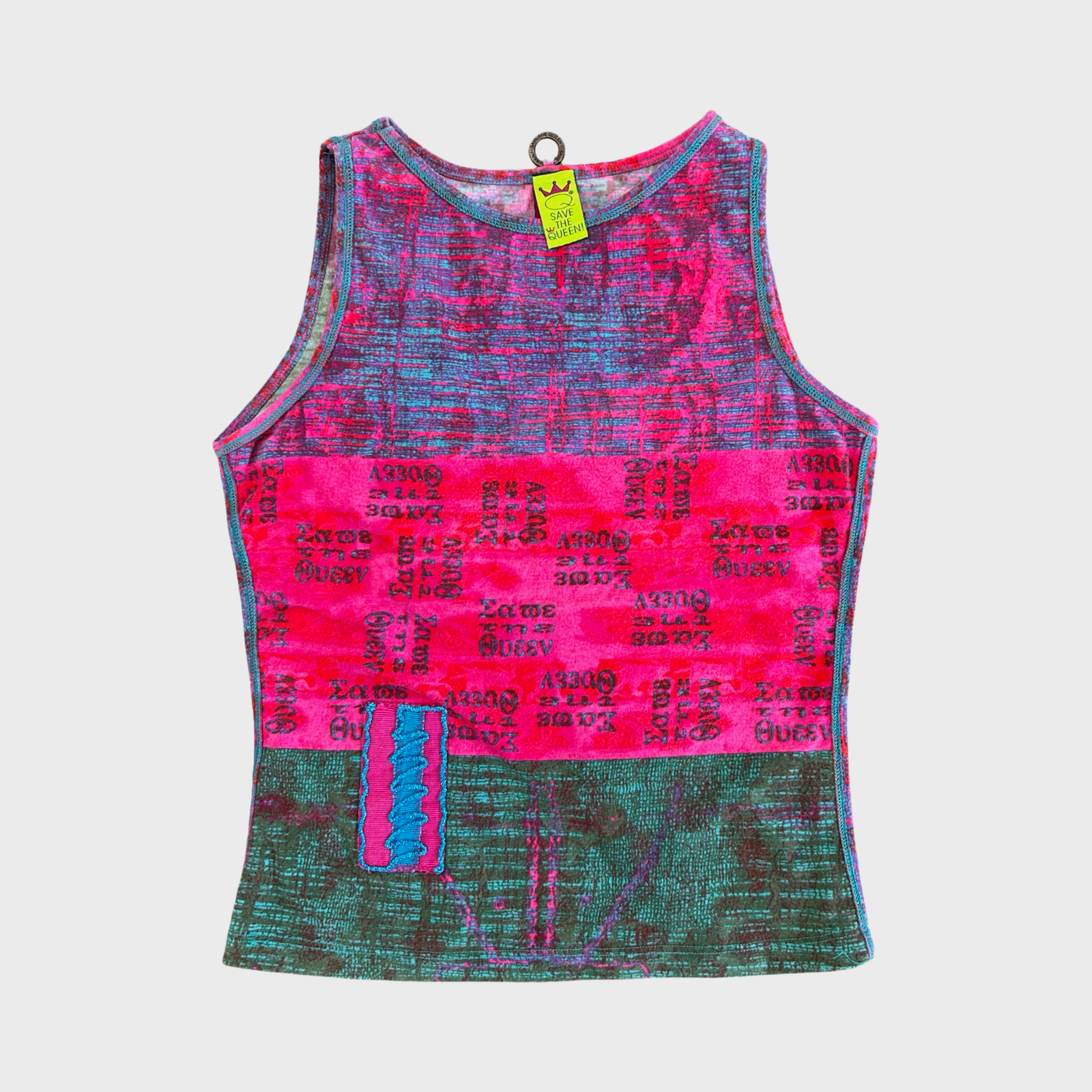 Save The Queen Graphic Stretch Tank Top - XS
