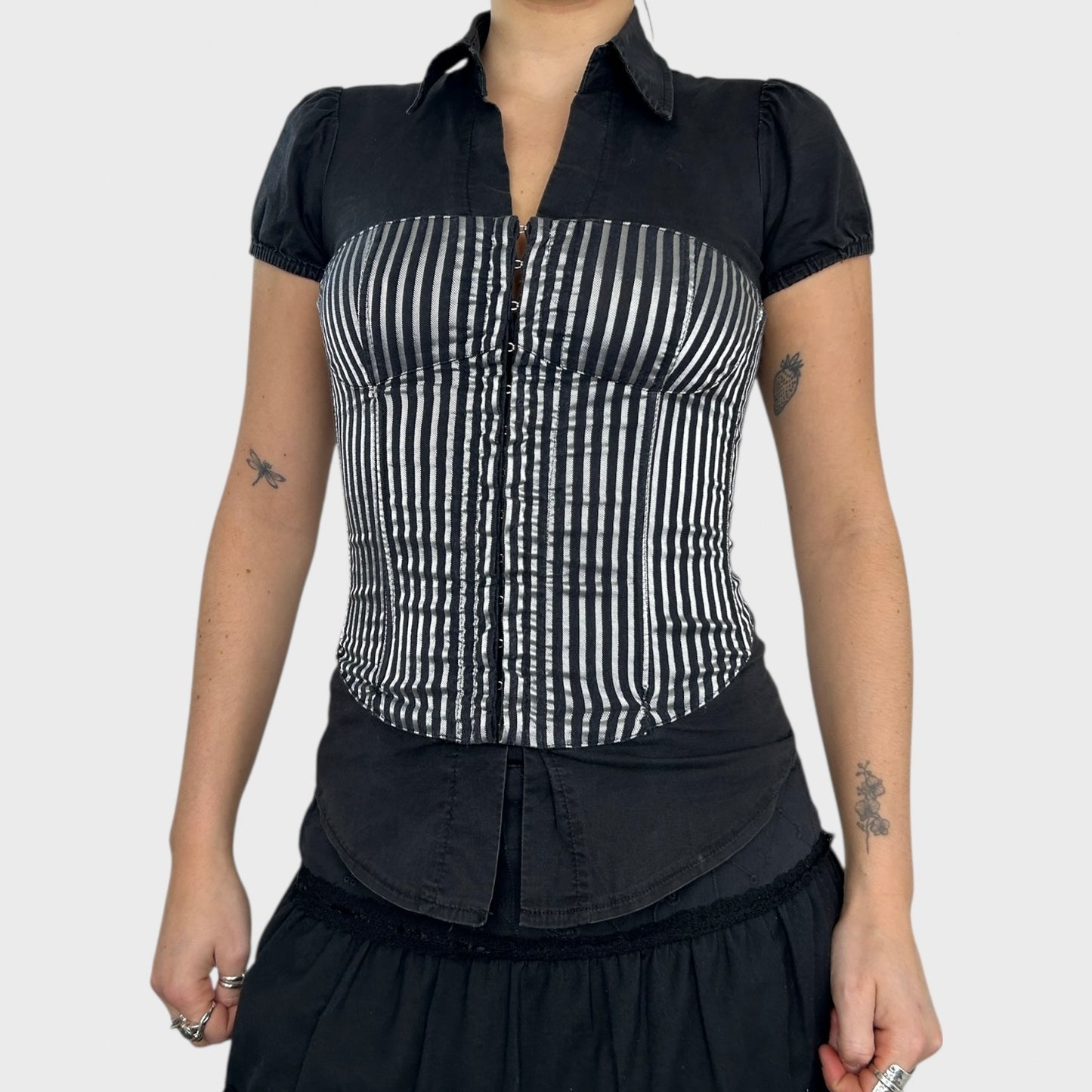 Striped Corset Blouse - XS/S