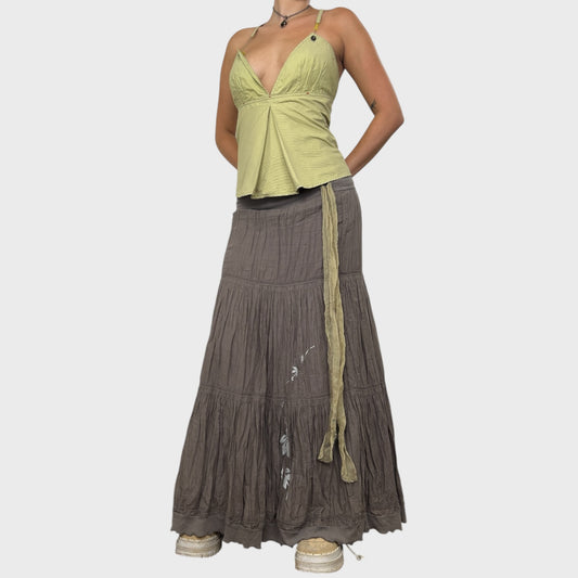 Cop Copine Tiered Maxi Skirt - S/M