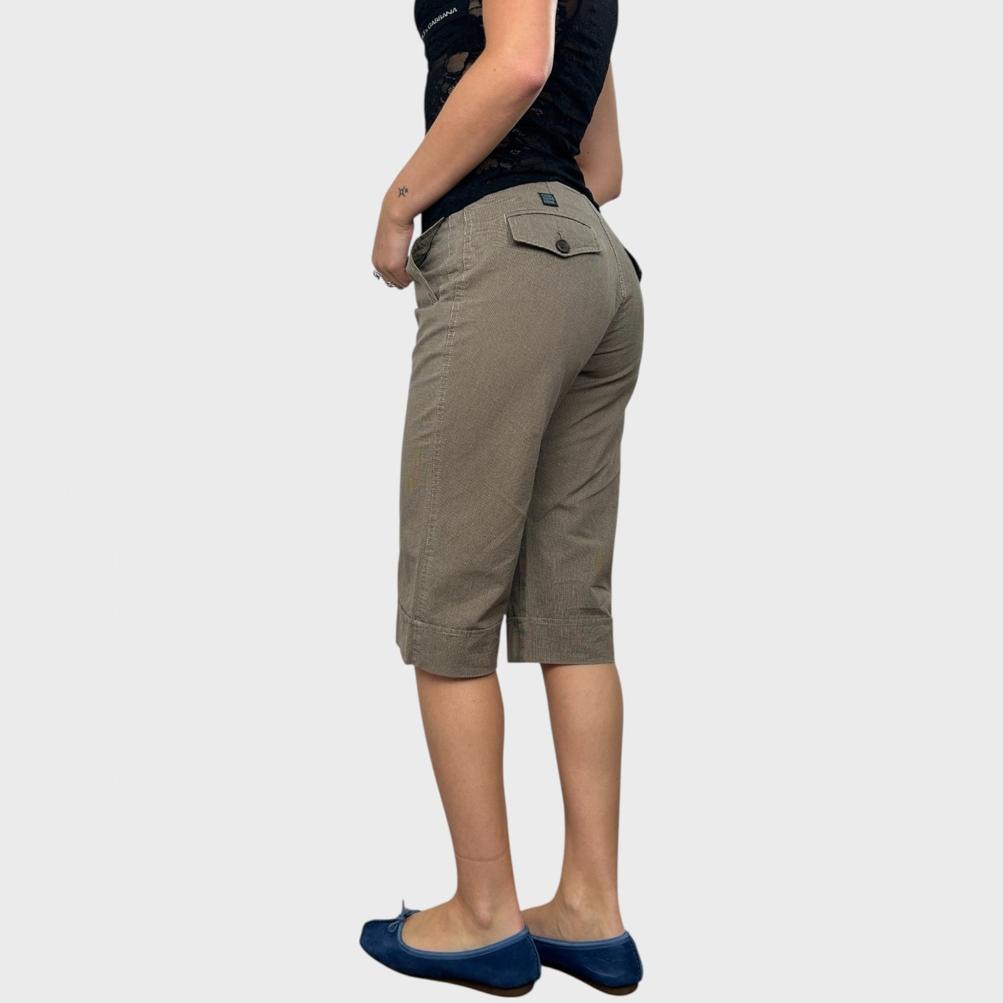 Cop Copine Tailored Capri Trousers - S